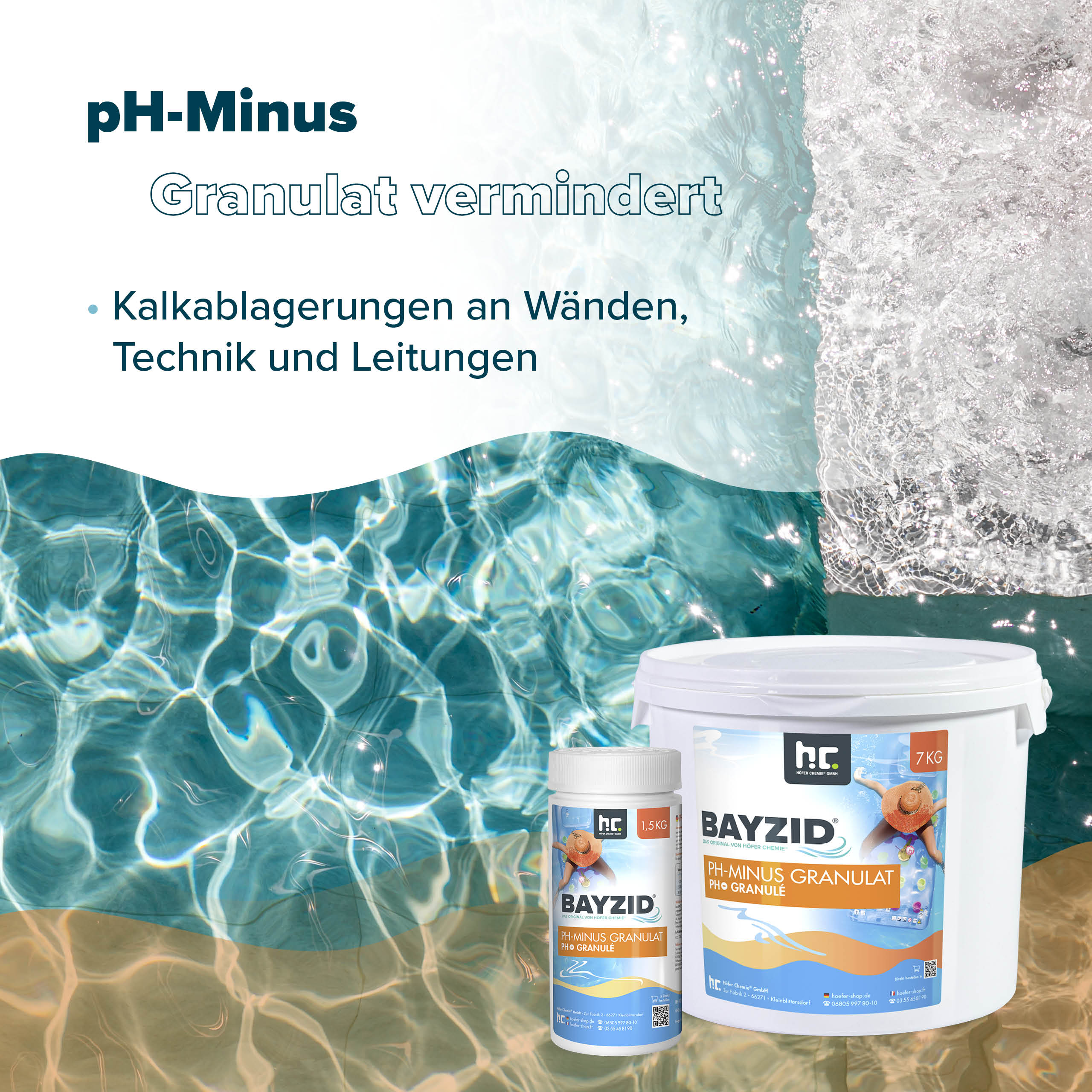 1,5 kg BAYZID® pH Minus Granulat für den Pool - Image 8