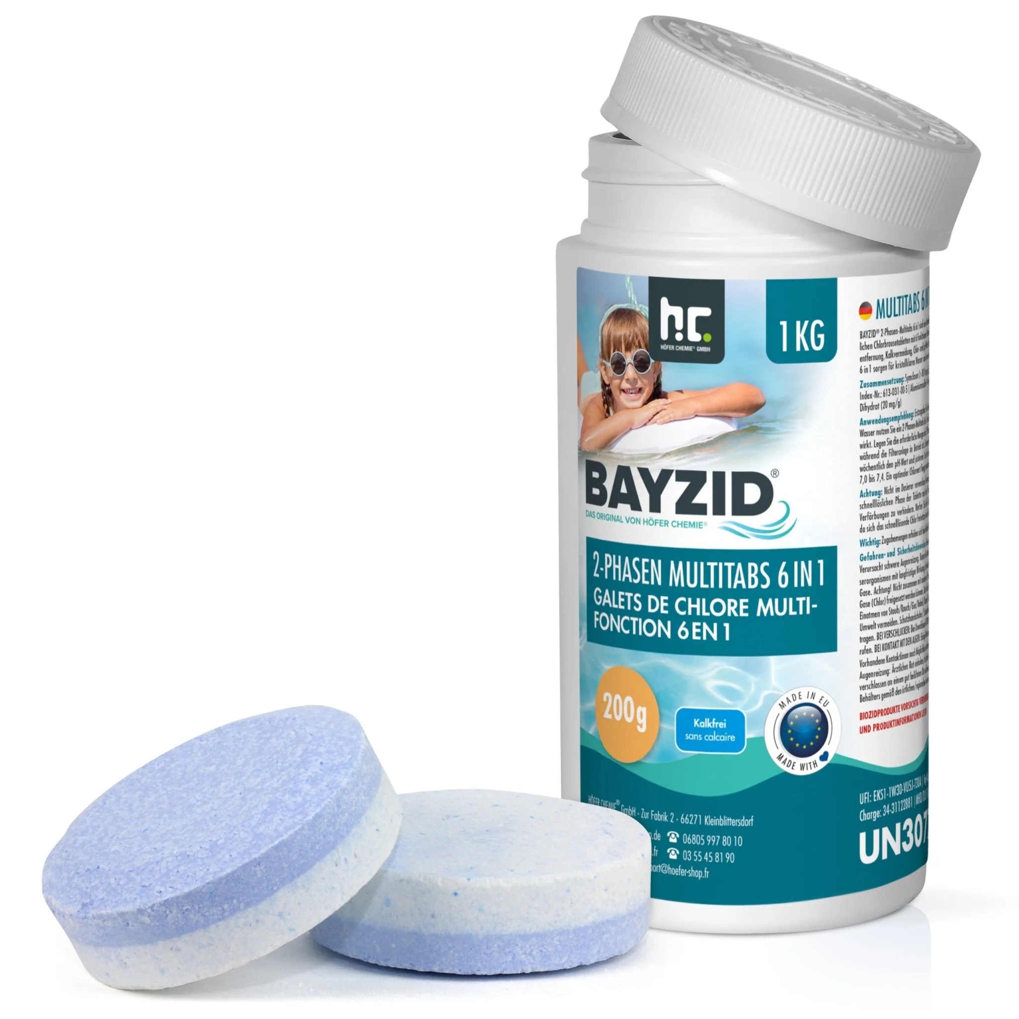 1 kg BAYZID® 2-Phasen-Multitabs 200g 6in1