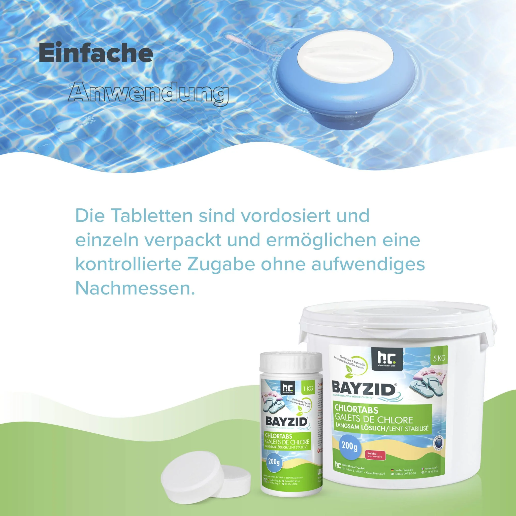 1 kg BAYZID® Chlortabs 200g langsam löslich - Image 4