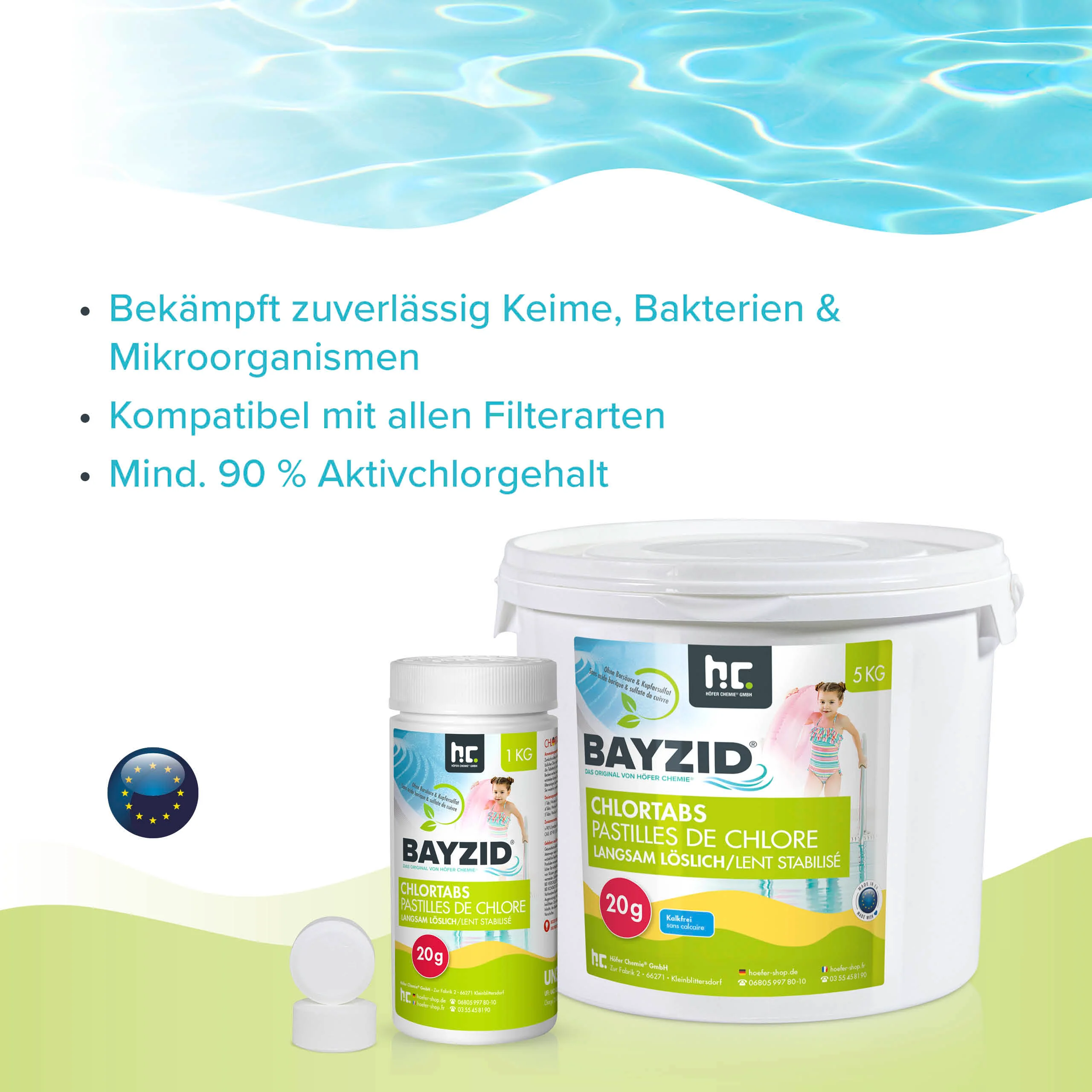 1 kg BAYZID® Chlortabs 20g langsam löslich - Image 3