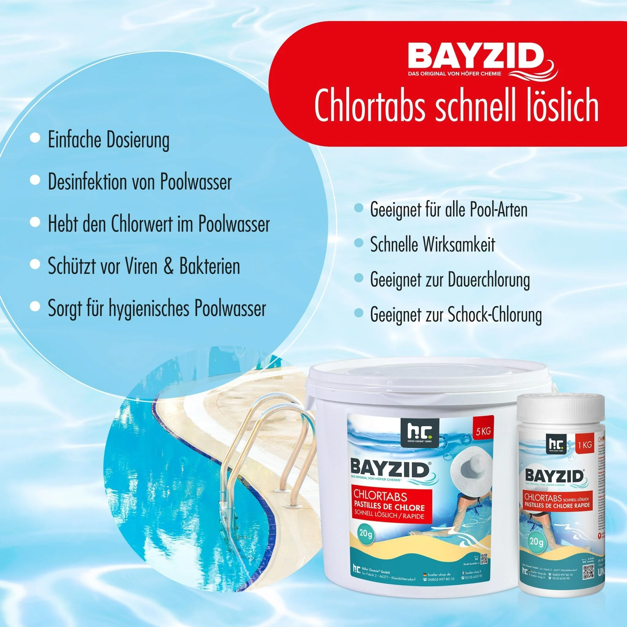 1 kg BAYZID® Chlortabs 20g schnell löslich - Image 2