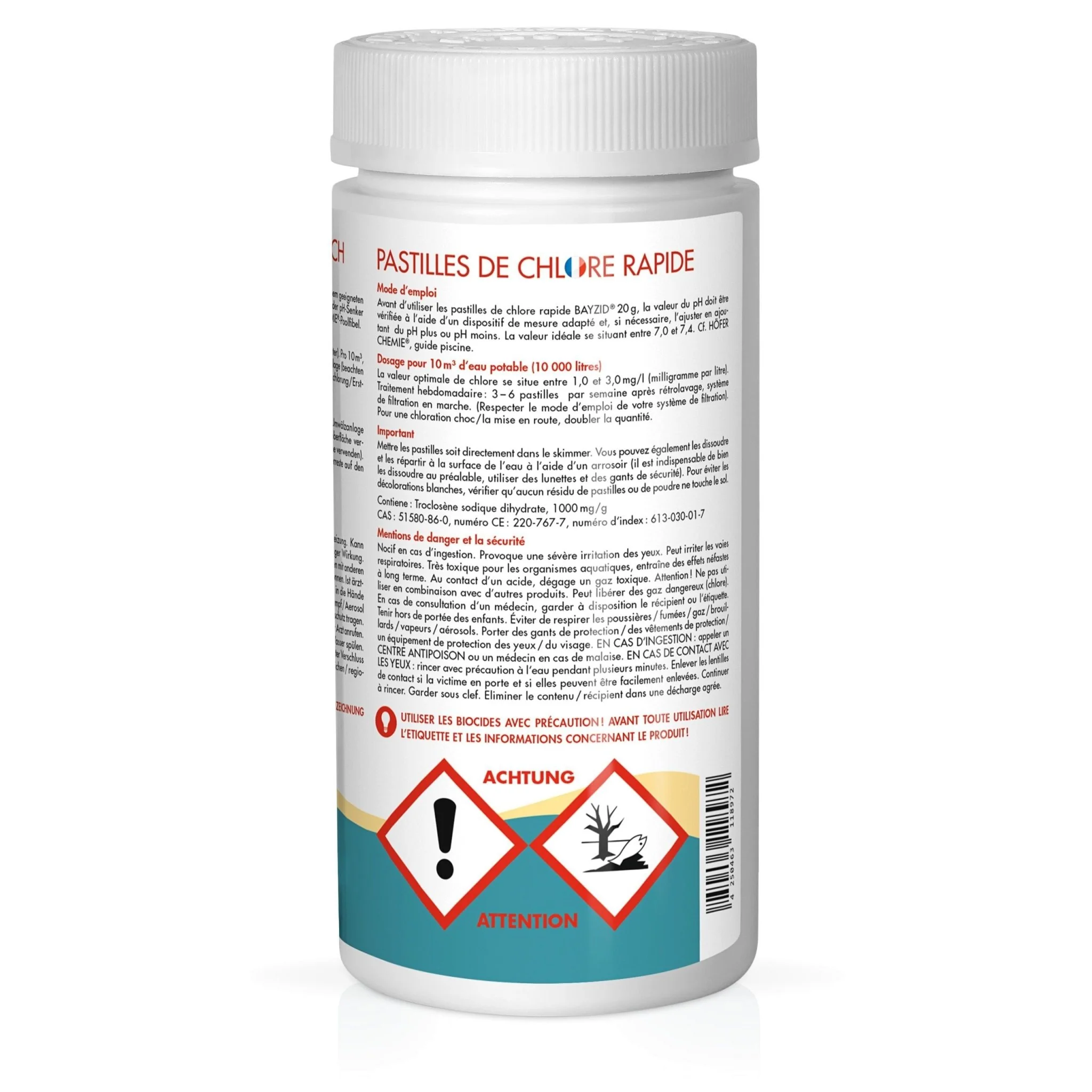 1 kg BAYZID® Chlortabs 20g schnell löslich - Image 4