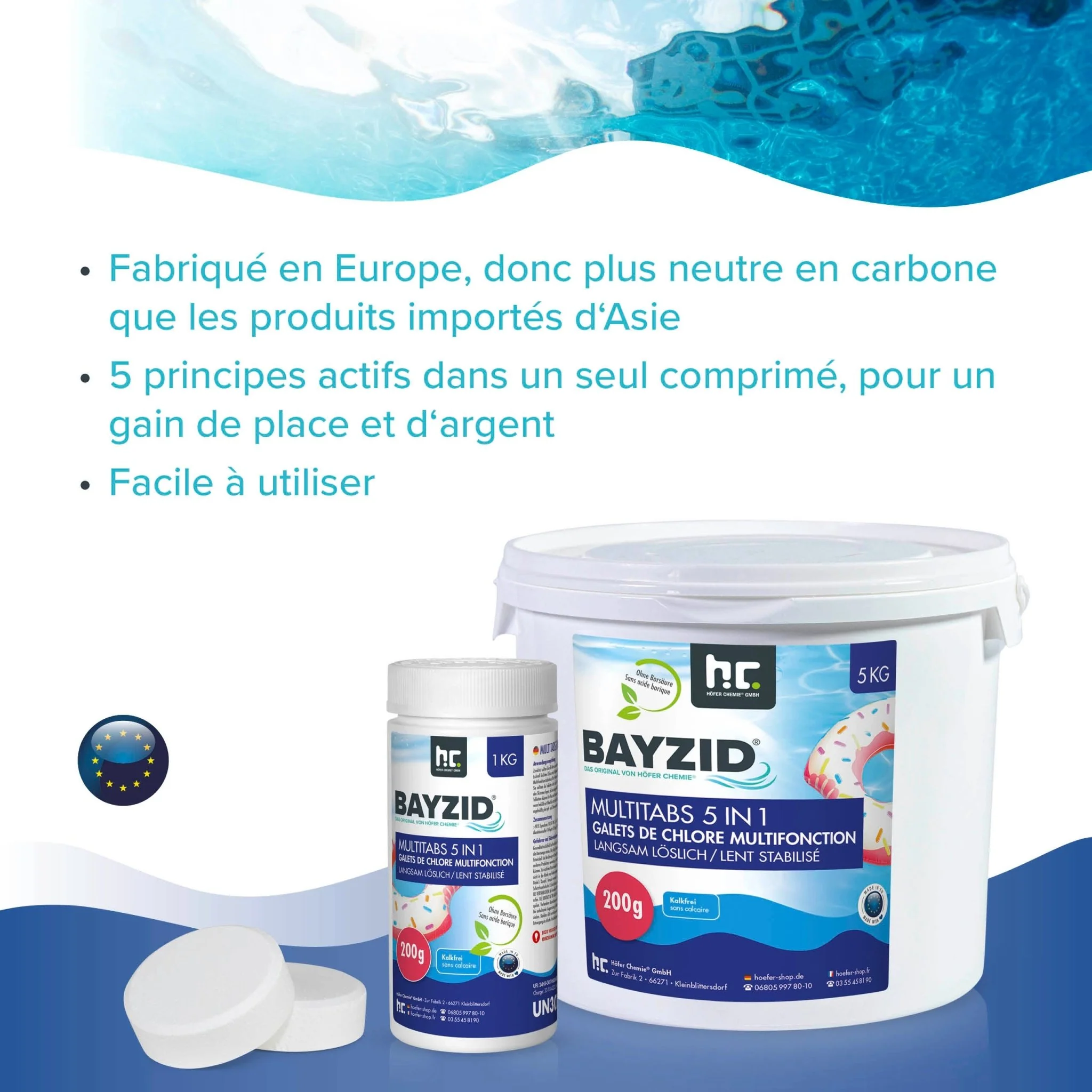 1 kg BAYZID® Multitabs 200g 5in1 für Pools - Image 12