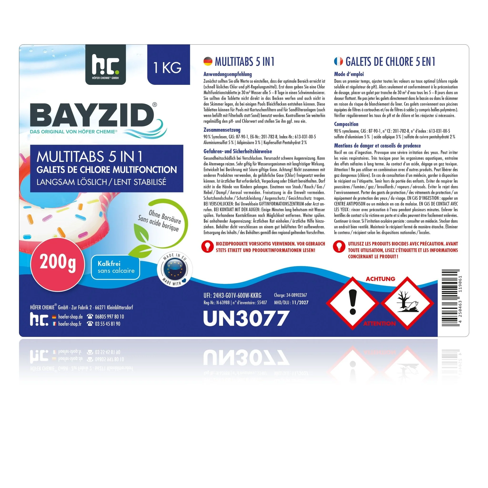 1 kg BAYZID® Multitabs 200g 5in1 für Pools - Image 15