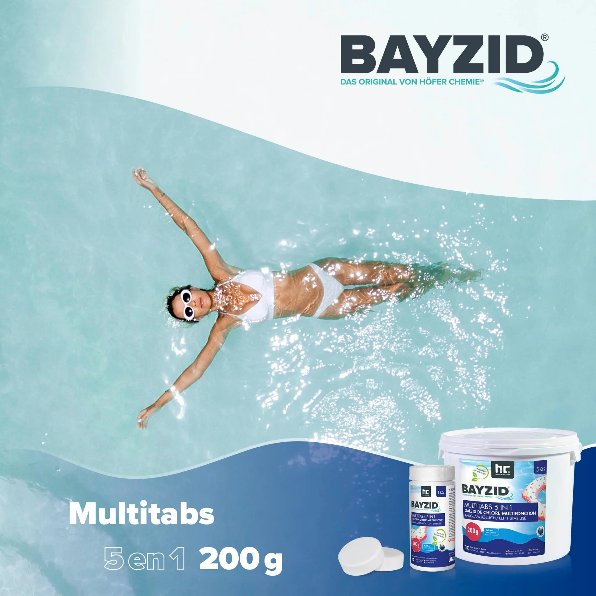 1 kg BAYZID® Multitabs 200g 5in1 für Pools - Image 9