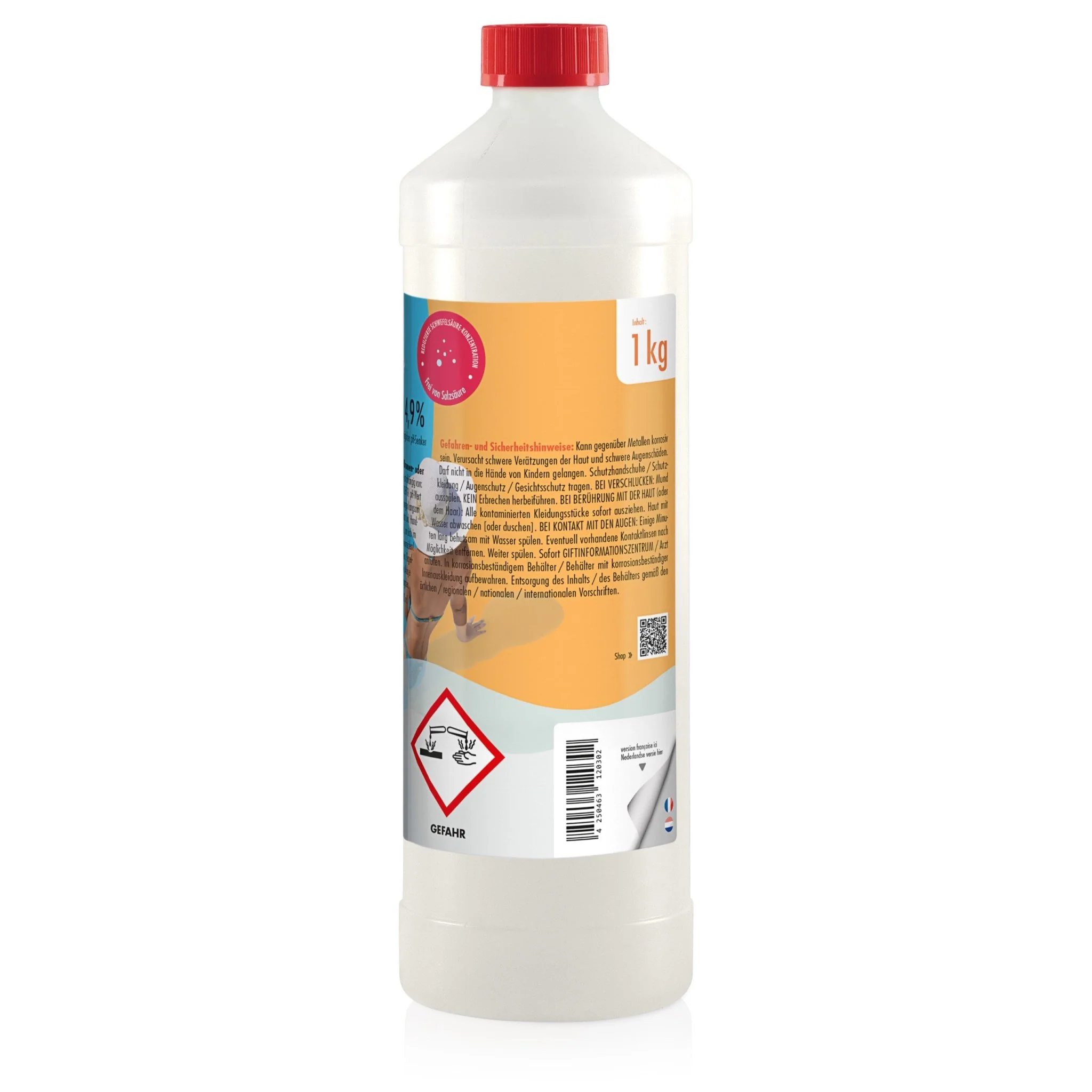 1 kg BAYZID® pH Minus flüssig 14,9% für Pools in Flaschen - Image 14