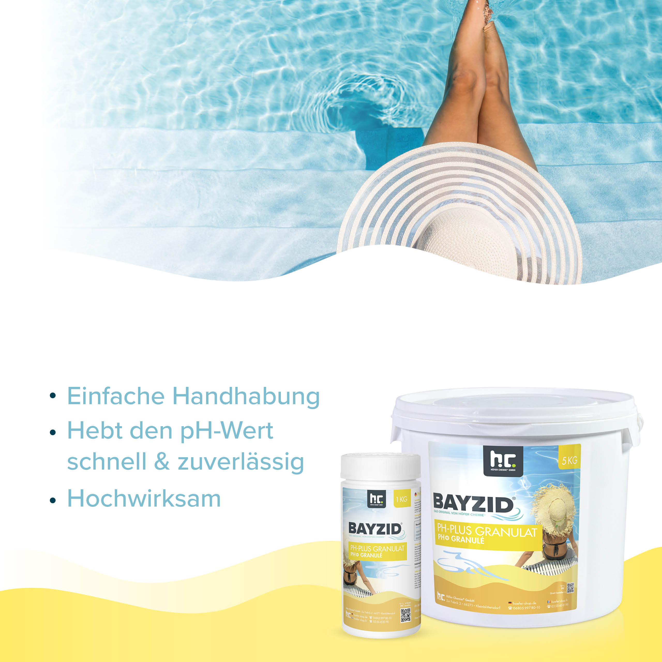 1 kg BAYZID® pH Plus Granulat für den Pool - Image 3