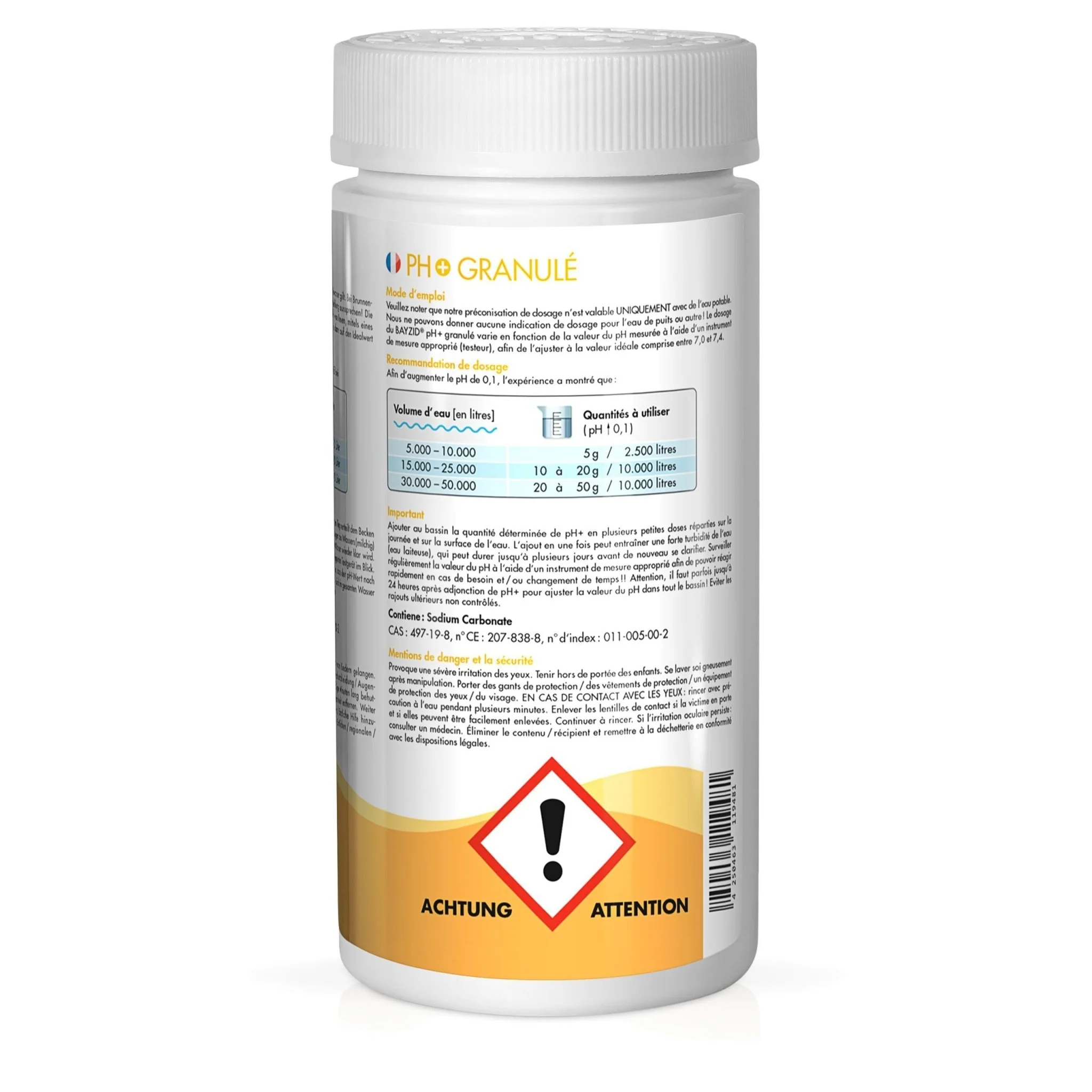 1 kg BAYZID® pH Plus Granulat für den Pool - Image 4