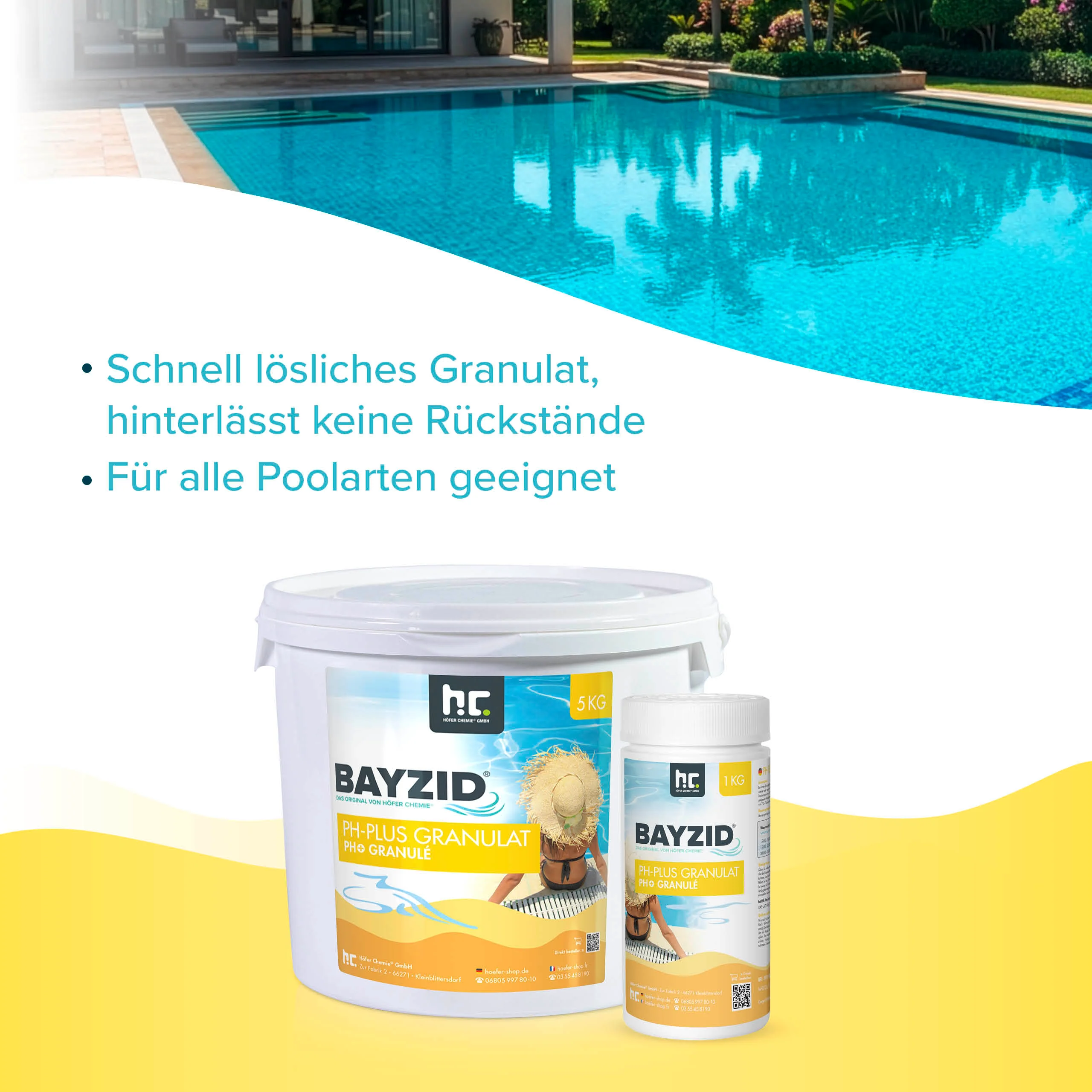 1 kg BAYZID® pH Plus Granulat für den Pool - Image 8
