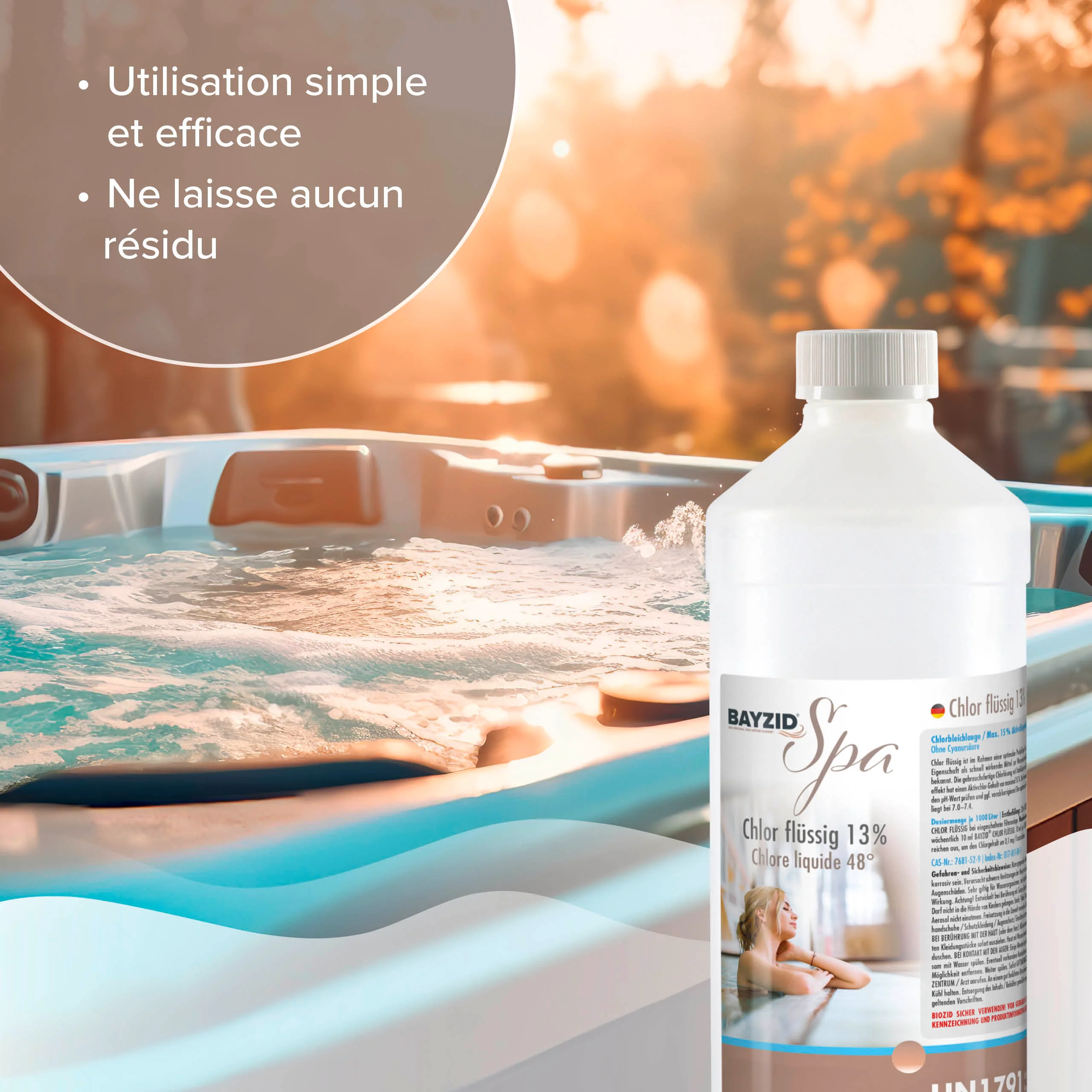 1 kg BAYZID® SPA Chlor flüssig für Whirlpools & Planschbecken - Image 10