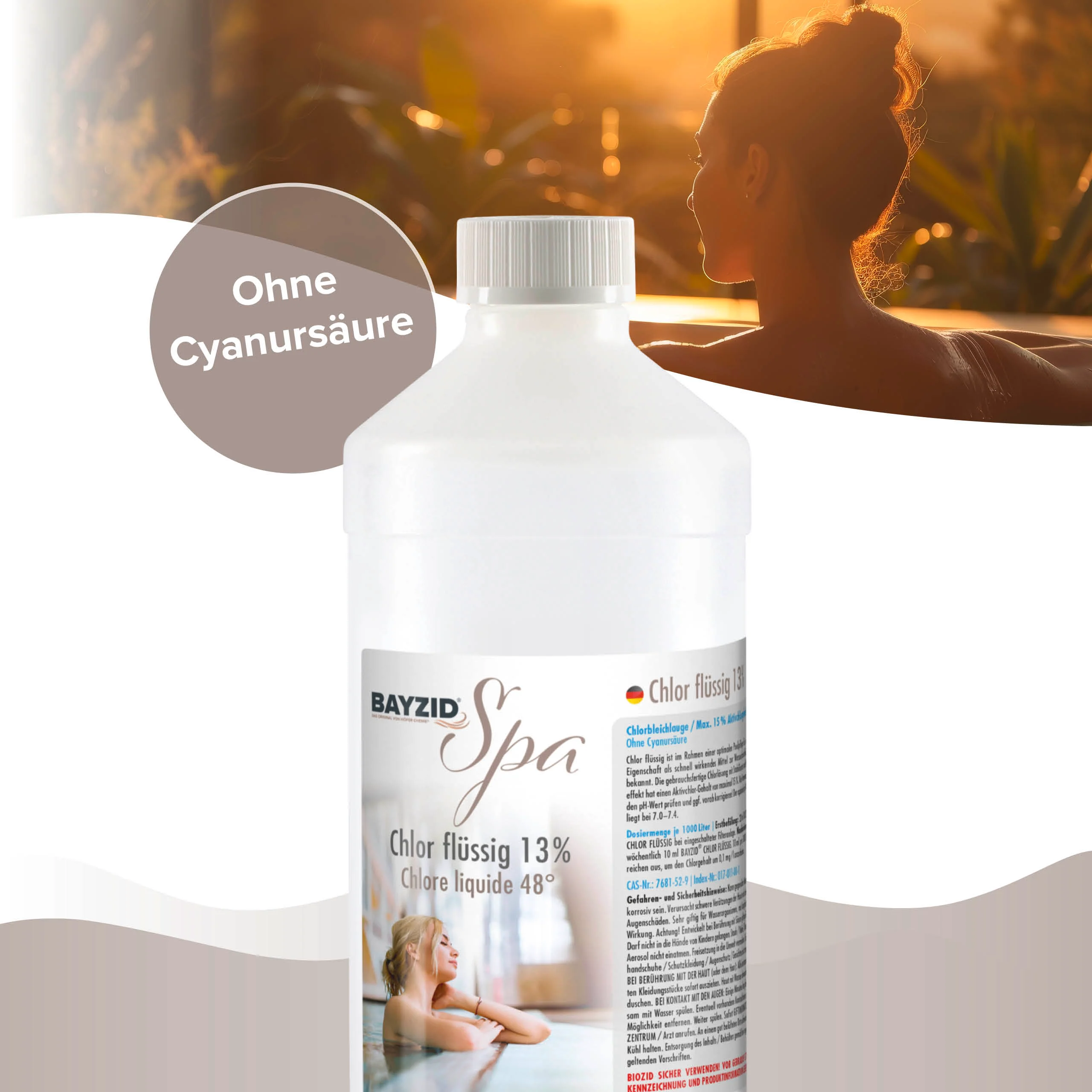 1 kg BAYZID® SPA Chlor flüssig für Whirlpools & Planschbecken - Image 5