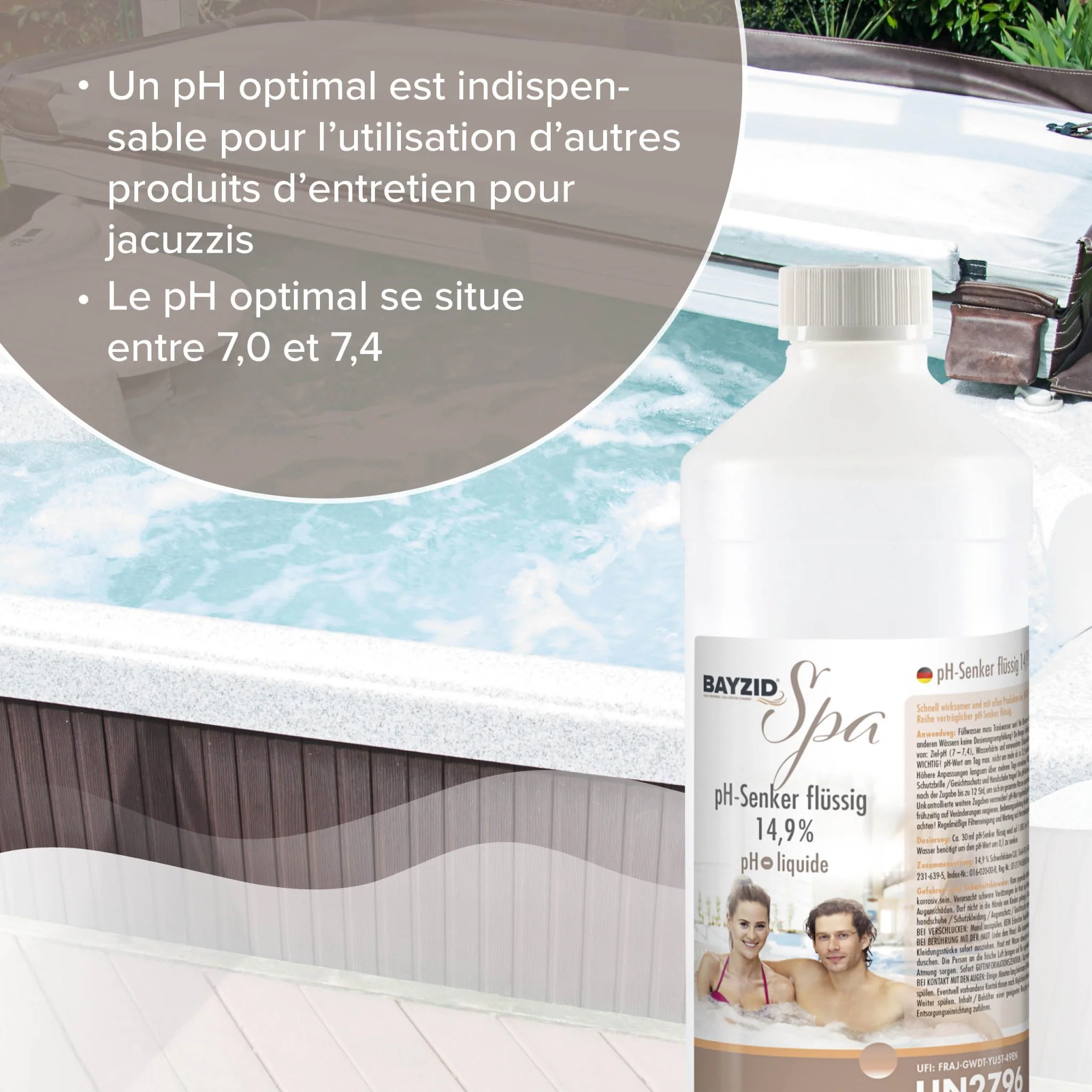 1 kg BAYZID® SPA pH Minus flüssig 14,9% - Image 10