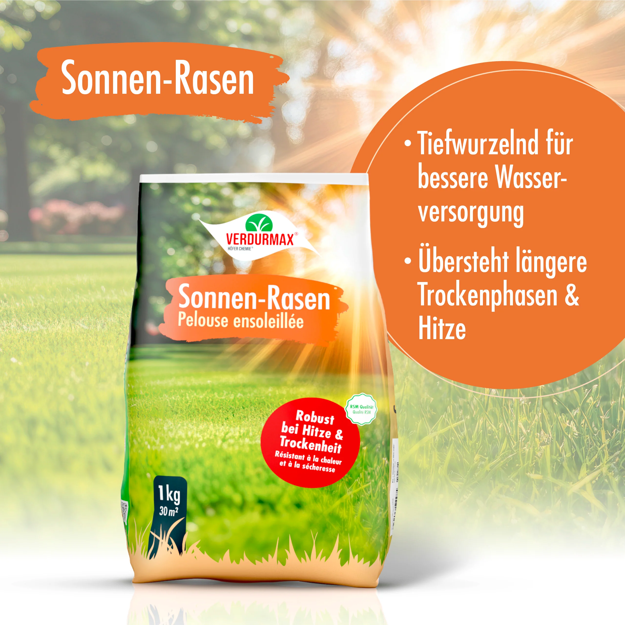1 kg VERDURMAX® Trockenrasen Samen - Image 3