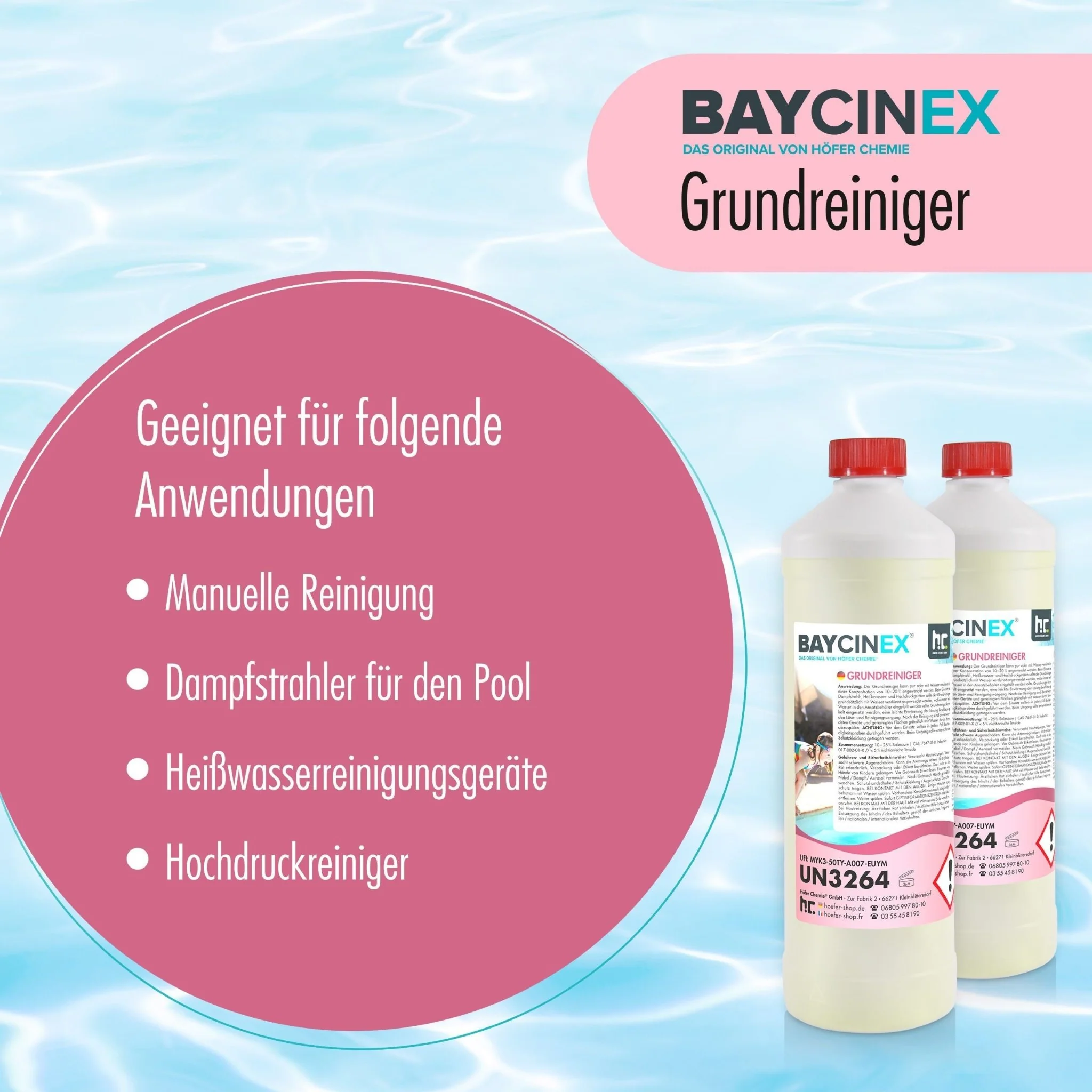 1 L BAYCINEX® Grundreiniger für Pools - Image 4