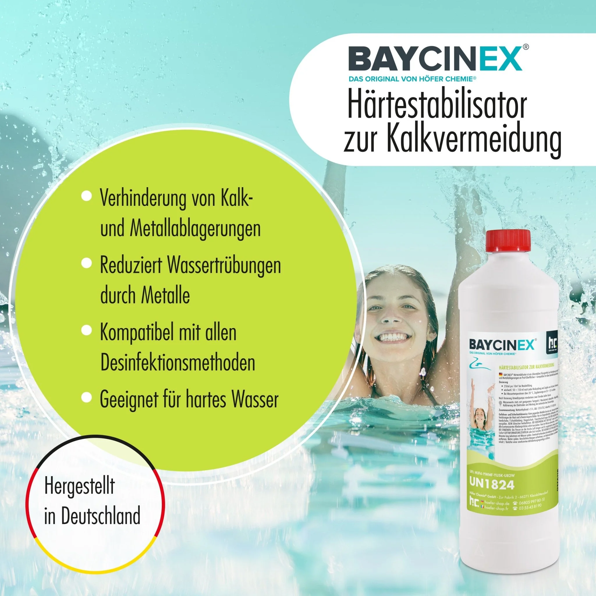 1 L BAYCINEX® Härtestabilisator zur Kalkvermeidung in Flaschen - Image 4