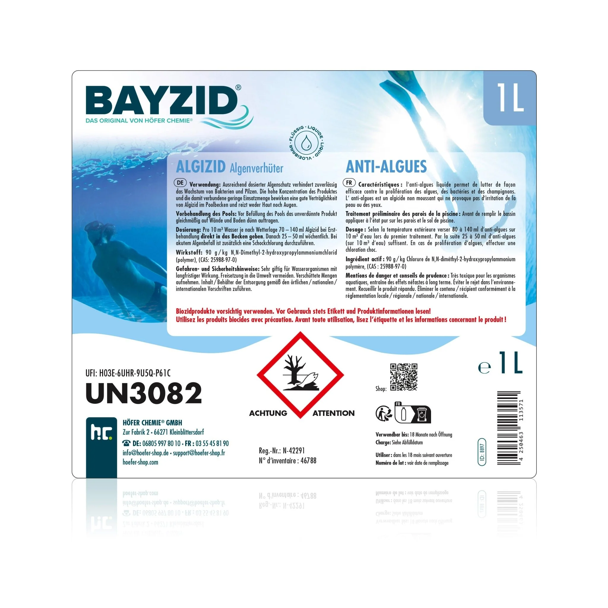 1 L BAYZID® Algizid Algenverhütung für Pools in Flaschen - Image 11