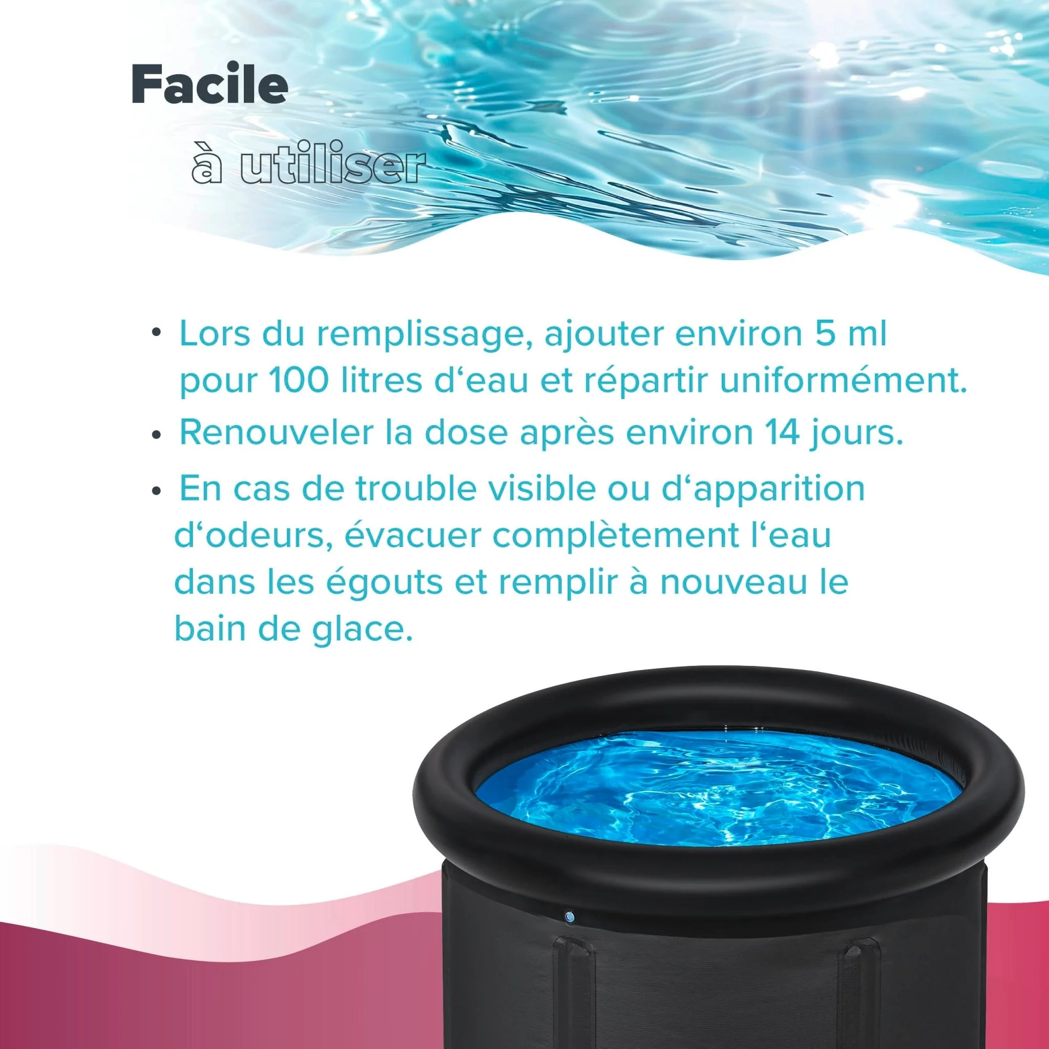1 L BAYZID® Eisbad Wasserpflege Chlorfrei - Image 13