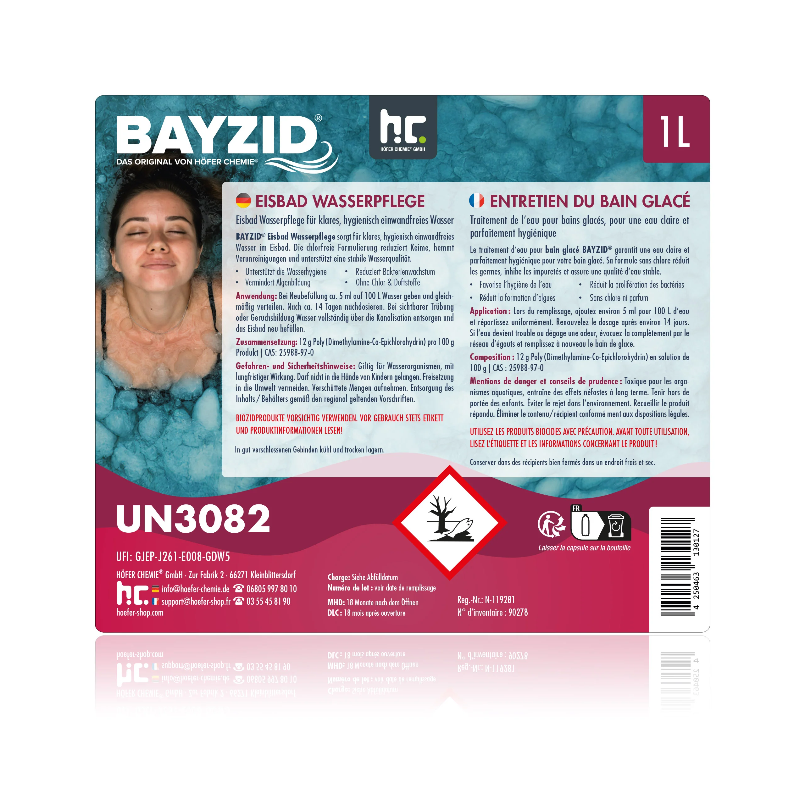 1 L BAYZID® Eisbad Wasserpflege Chlorfrei - Image 15