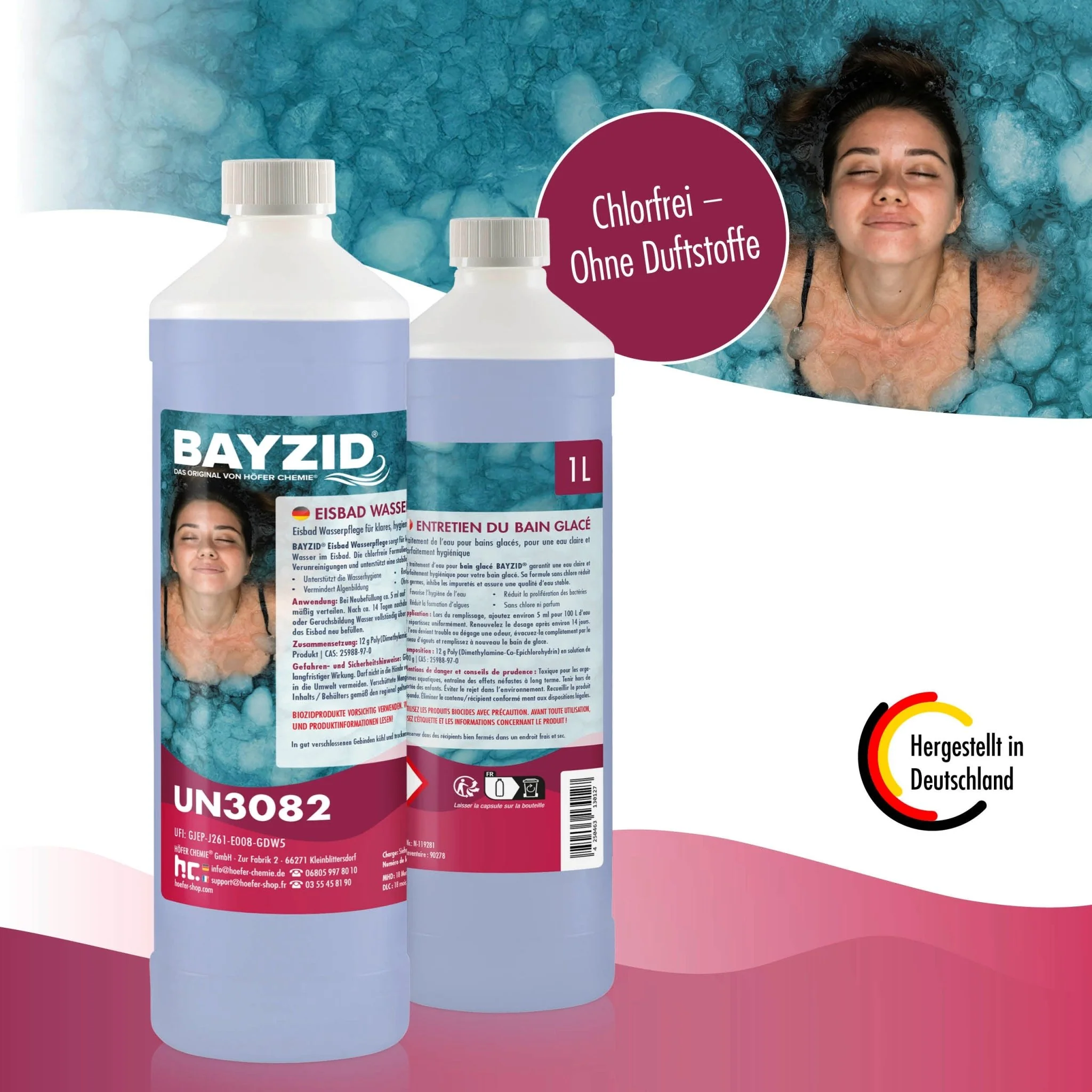 1 L BAYZID® Eisbad Wasserpflege Chlorfrei - Image 4