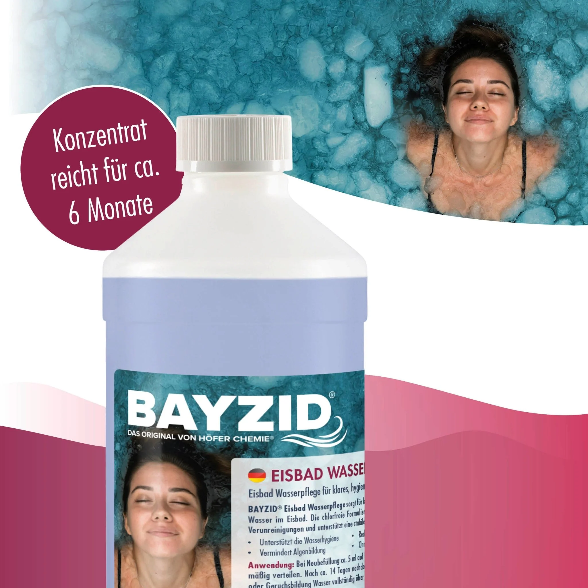 1 L BAYZID® Eisbad Wasserpflege Chlorfrei - Image 5