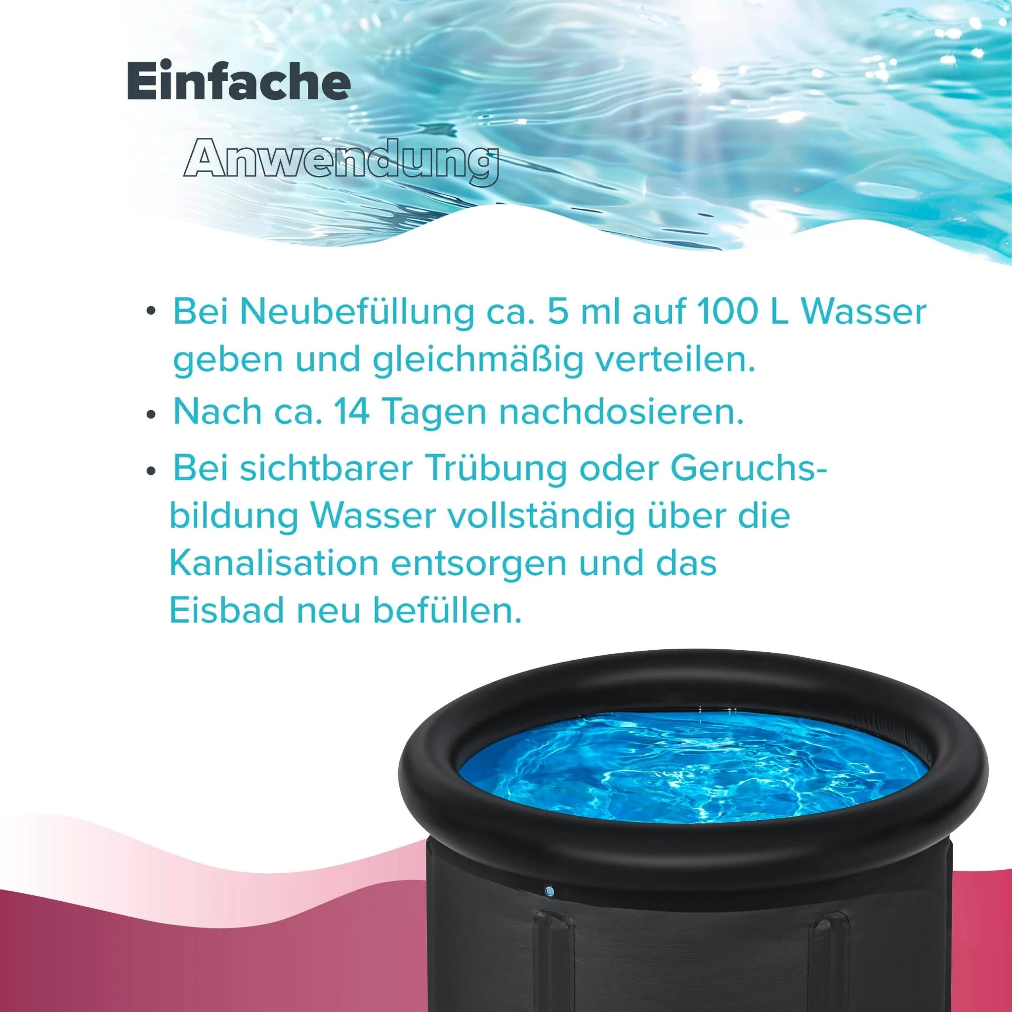 1 L BAYZID® Eisbad Wasserpflege Chlorfrei - Image 7