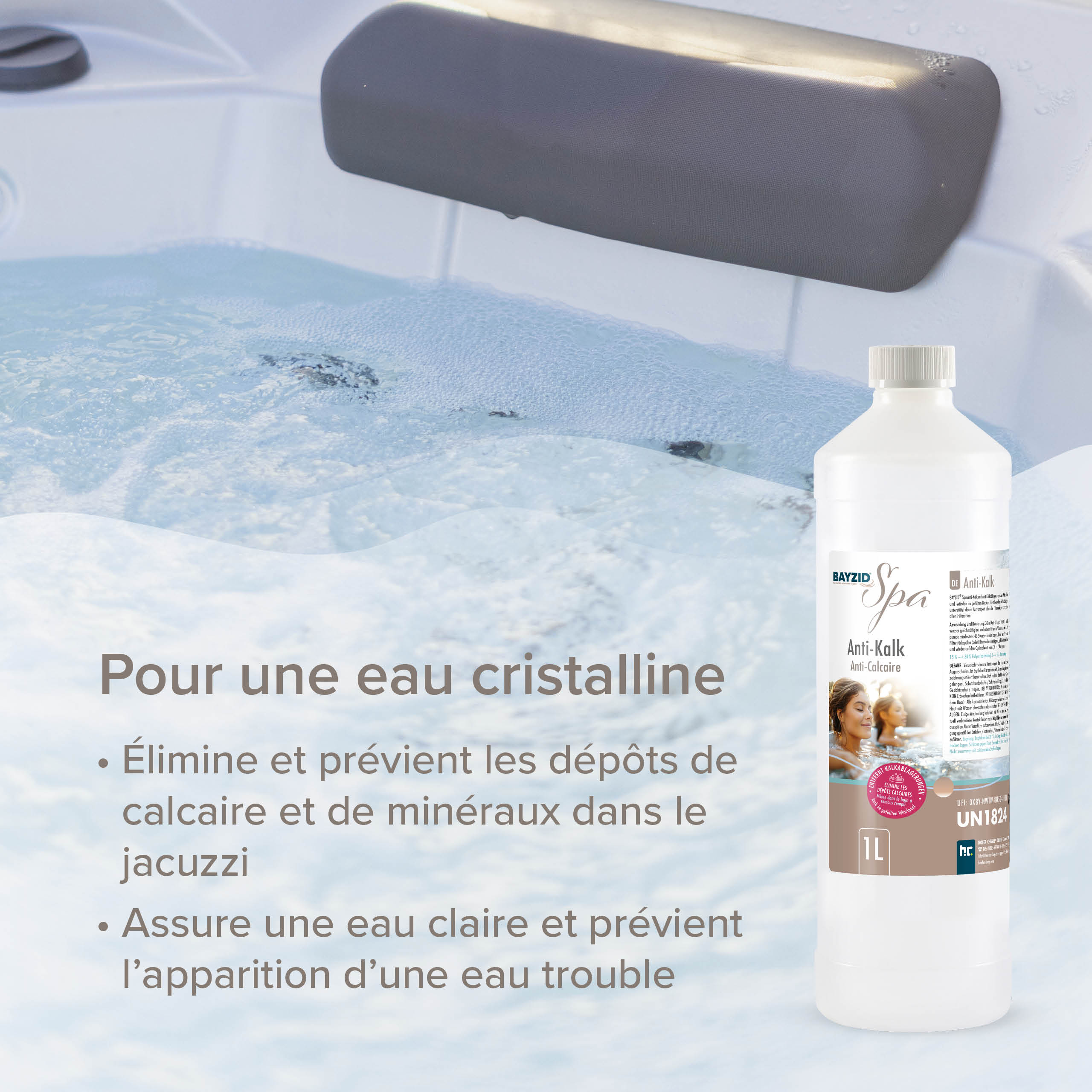 1 L BAYZID® SPA Anti-Kalk für Whirlpools - Image 9