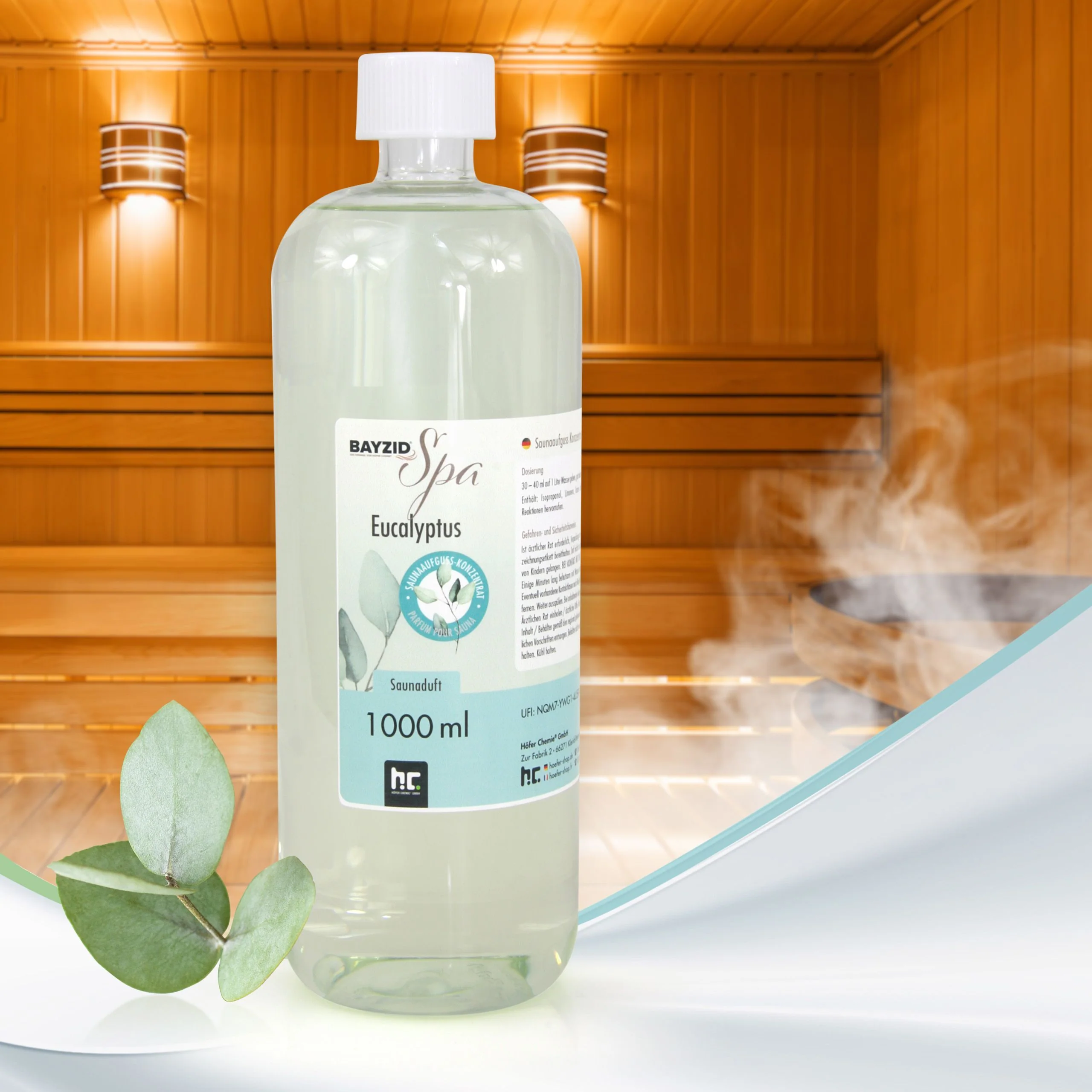 1 L BAYZID® SPA Saunaaufguss Eukalyptus - Image 3