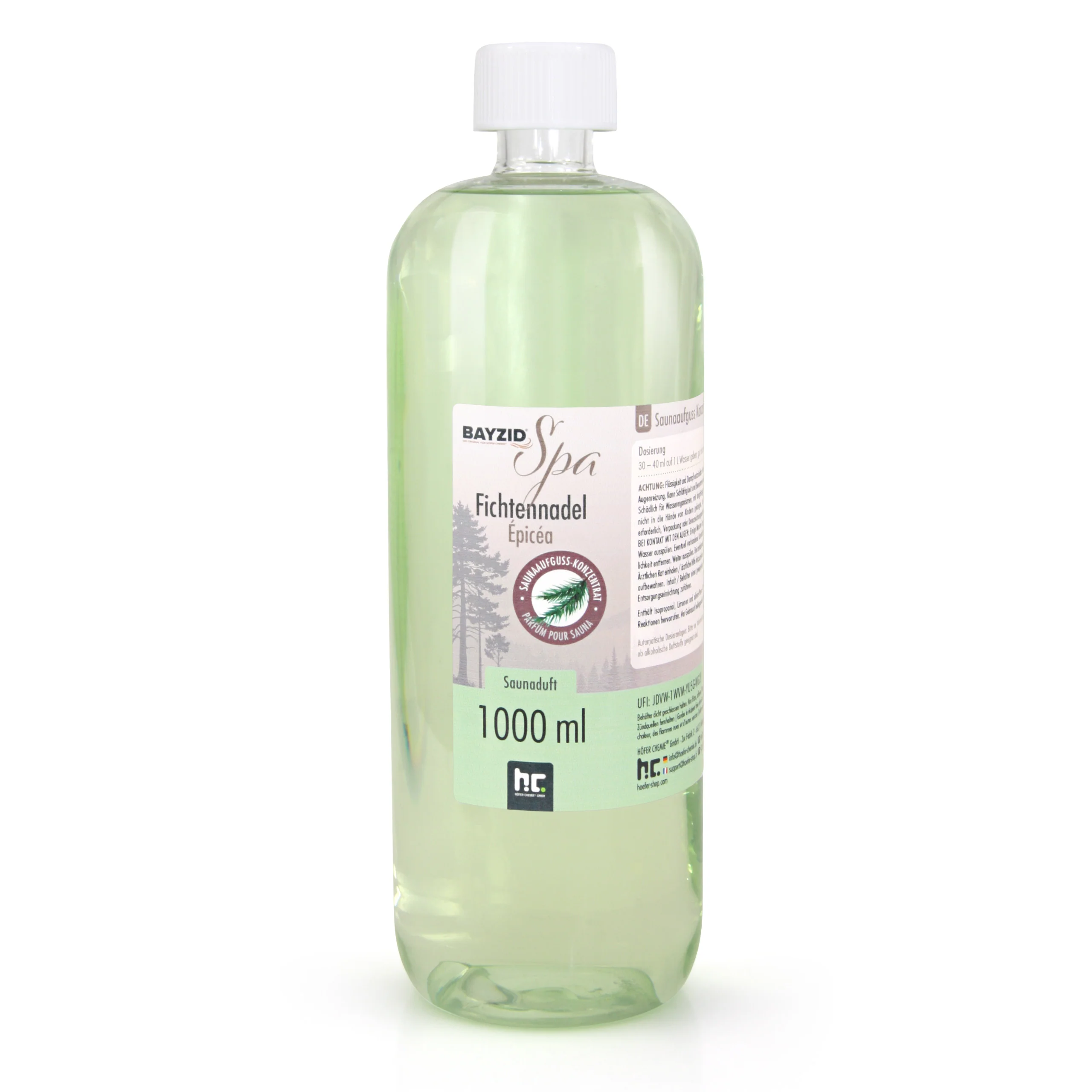 1 L BAYZID® SPA Saunaaufguss Fichtennadel - Image 2