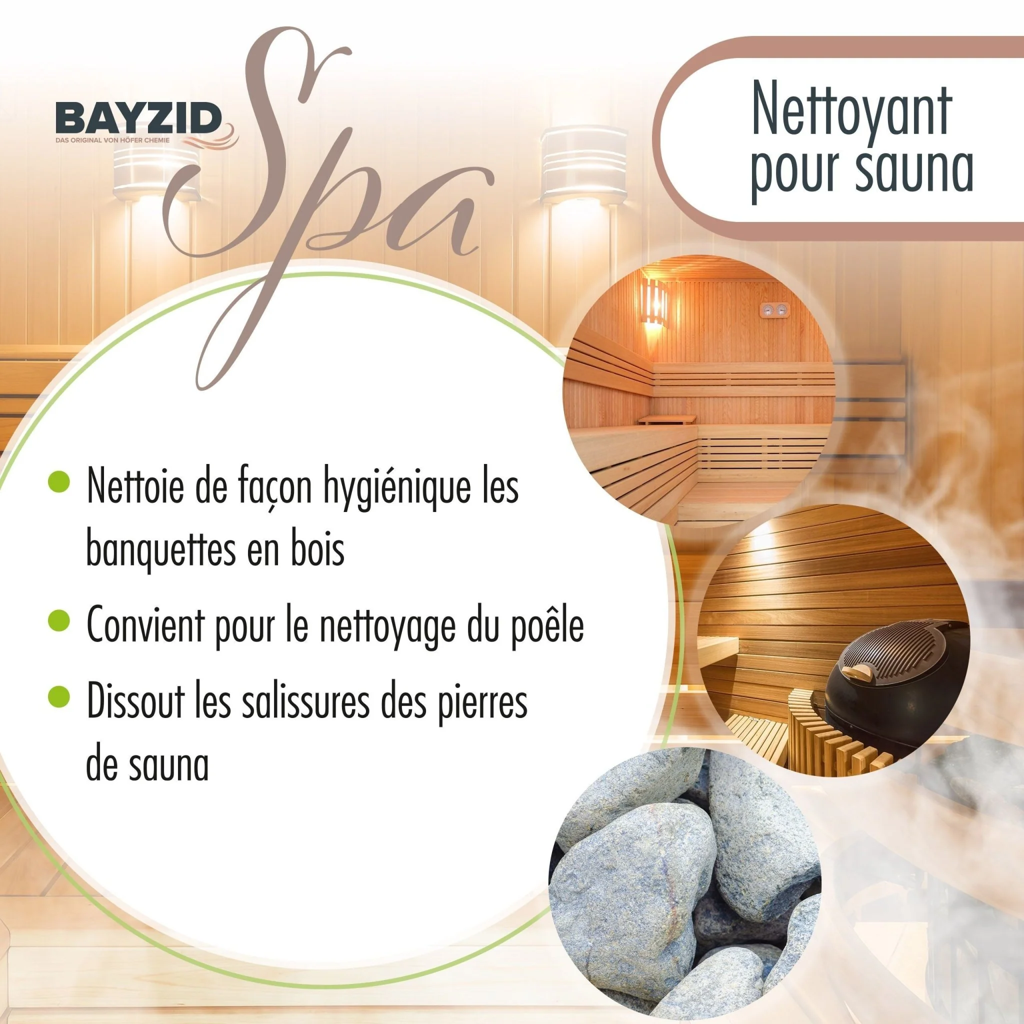 1 L BAYZID® SPA Saunareiniger mit Eukalyptusduft - hochkonzentriertes Reinigungsmittel - Image 5