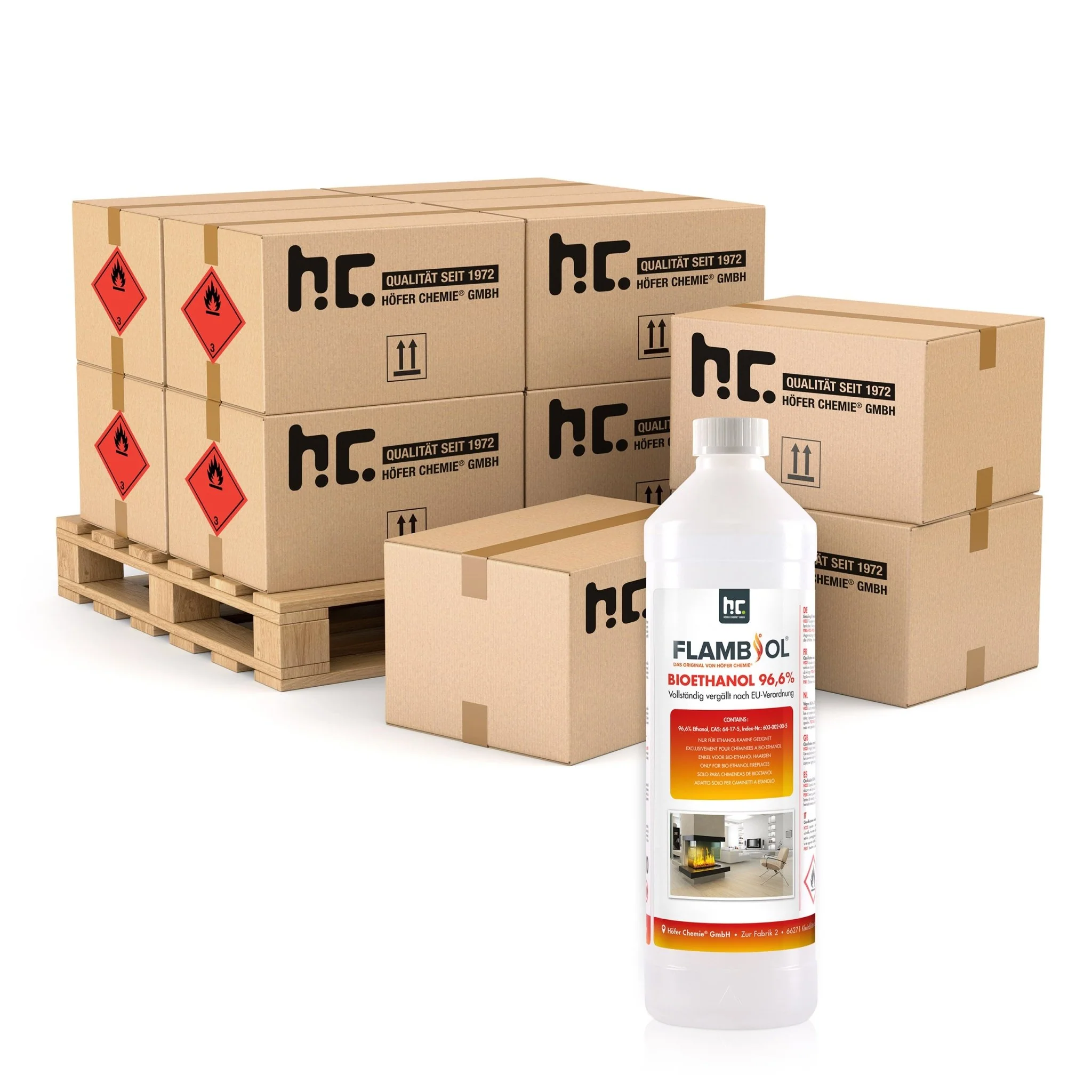1 L FLAMBIOL® Bioethanol 96,6% Premium für Ethanol-Tischkamin - Image 9