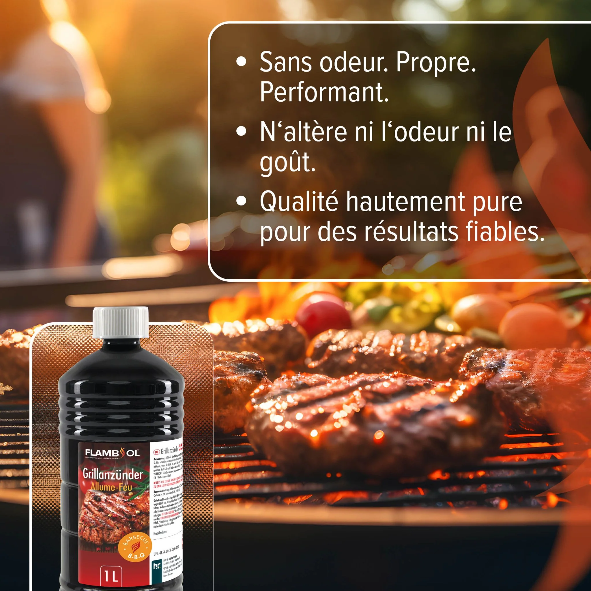 1 L FLAMBIOL® Grillanzünder flüssig für Grills und Feuerstellen in Flasche - Image 7