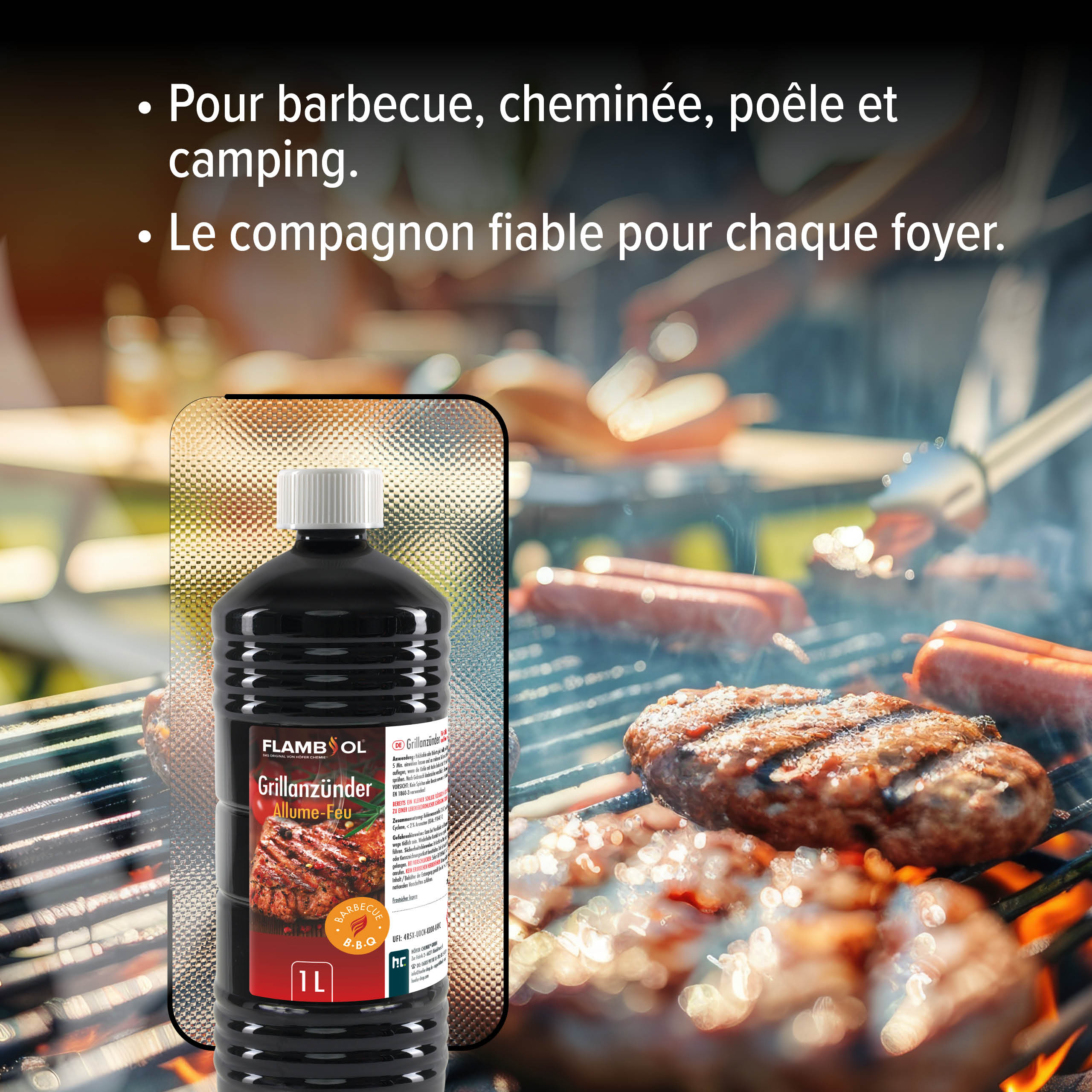 1 L FLAMBIOL® Grillanzünder flüssig für Grills und Feuerstellen in Flasche - Image 8