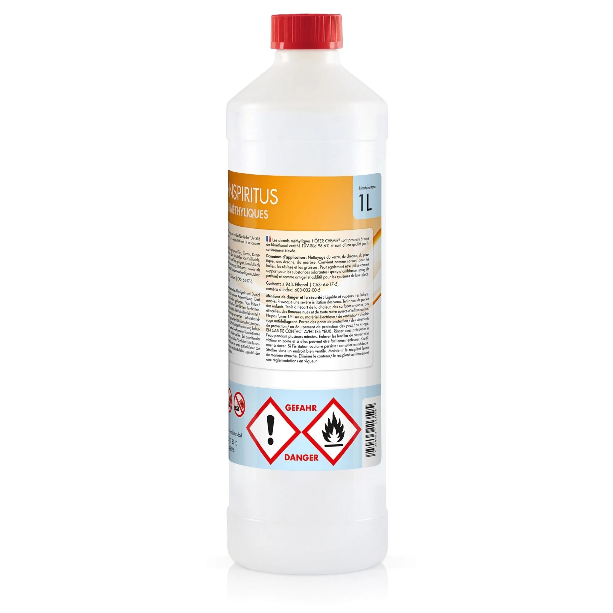 1 L Höfer Chemie®  Brennspiritus 94% in Flaschen - Image 6