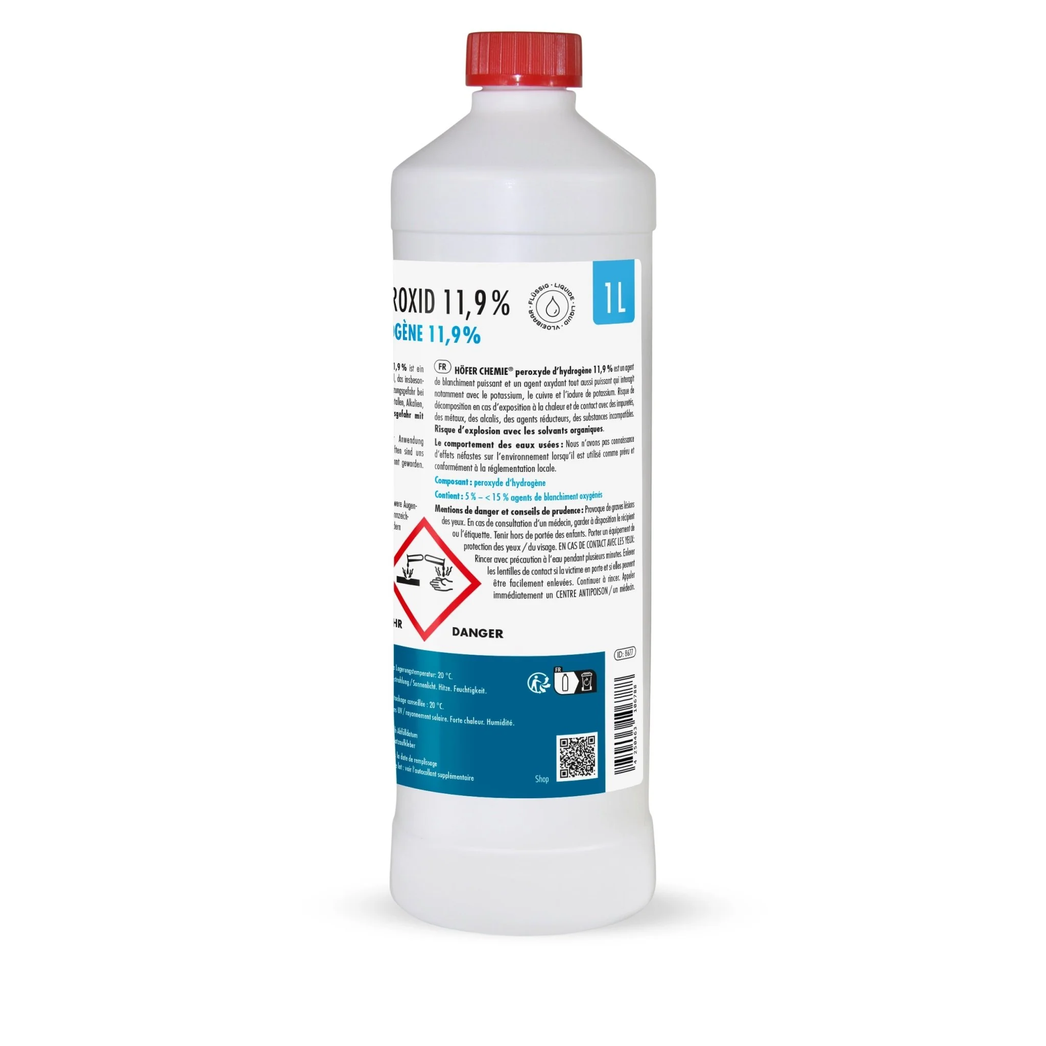 1 L Höfer Chemie® Wasserstoffperoxid 11,9% in Flaschen - Image 15