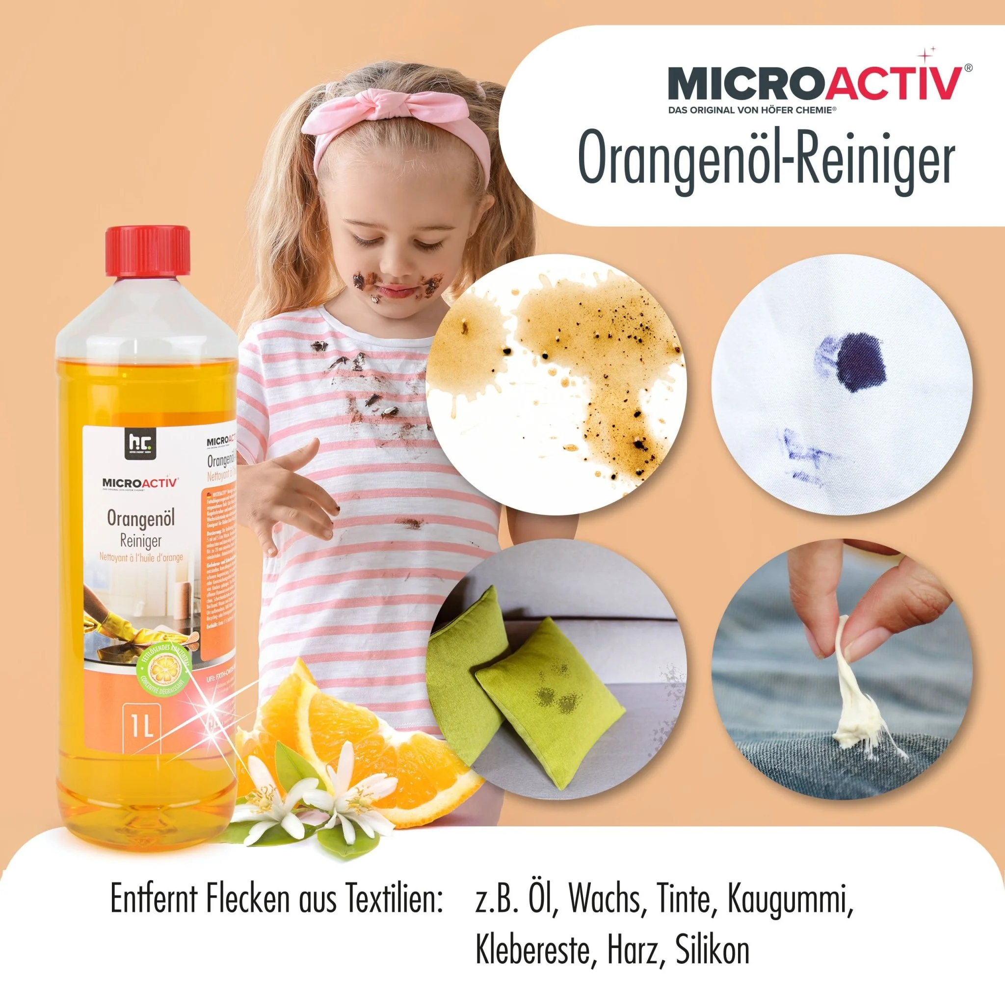 1 L Microactiv® Orangenöl Reiniger Konzentrat - Image 6