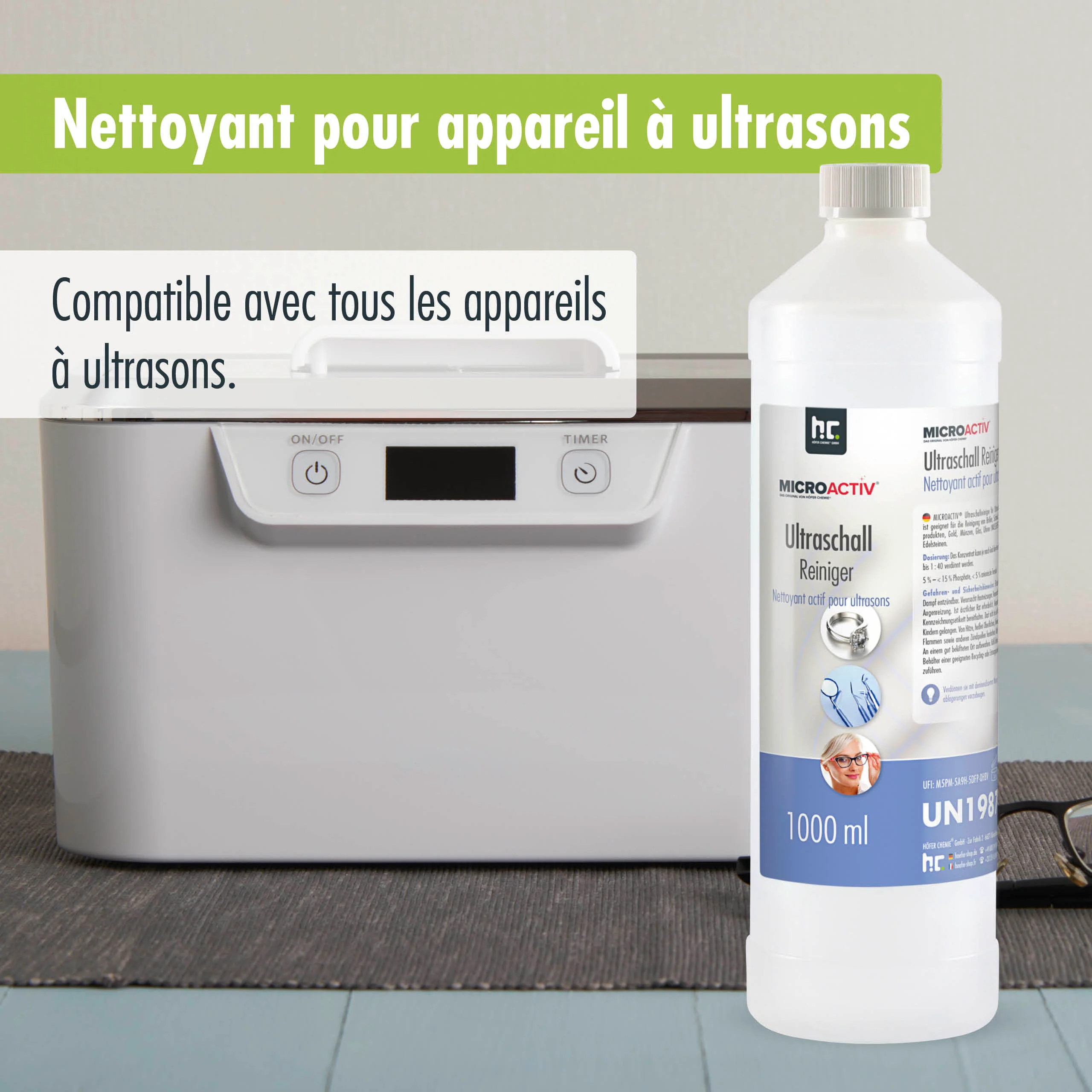 1 L Microactiv® Ultraschallreiniger Flüssig-Konzentrat für Ultraschallbad - Image 11