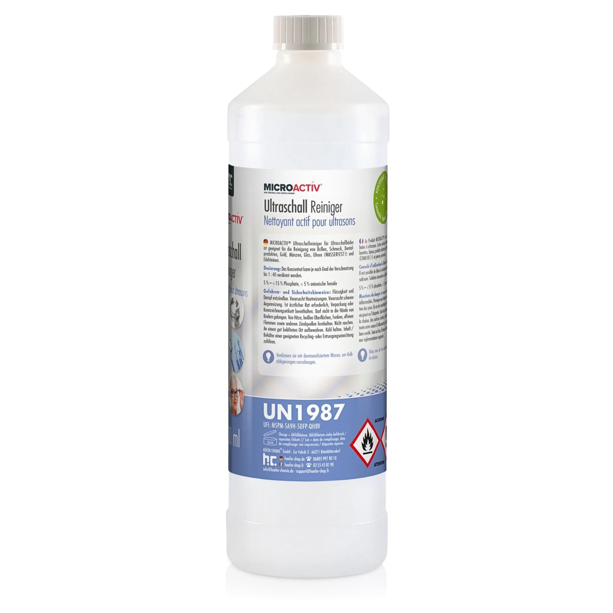 1 L Microactiv® Ultraschallreiniger Flüssig-Konzentrat für Ultraschallbad - Image 15