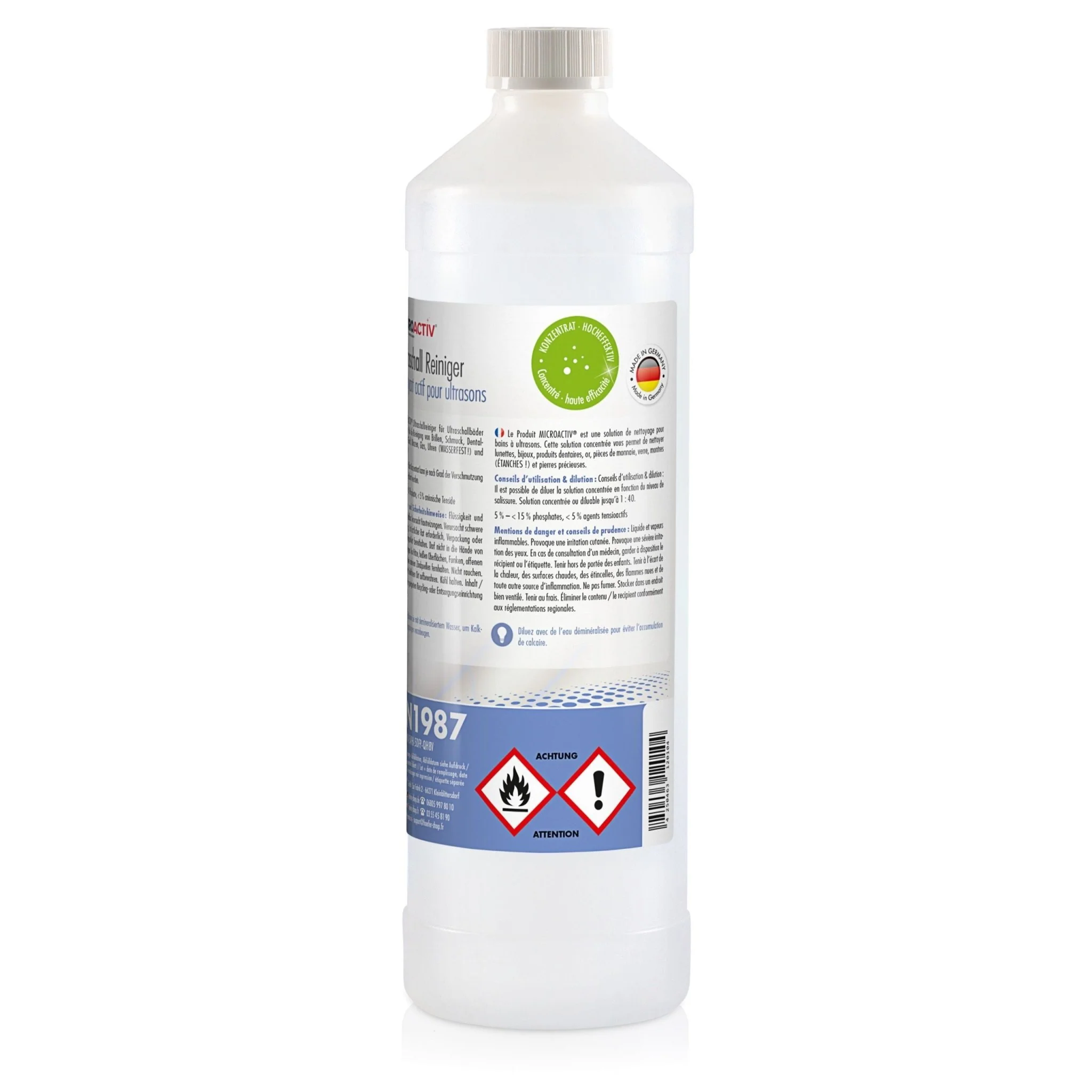 1 L Microactiv® Ultraschallreiniger Flüssig-Konzentrat für Ultraschallbad - Image 16