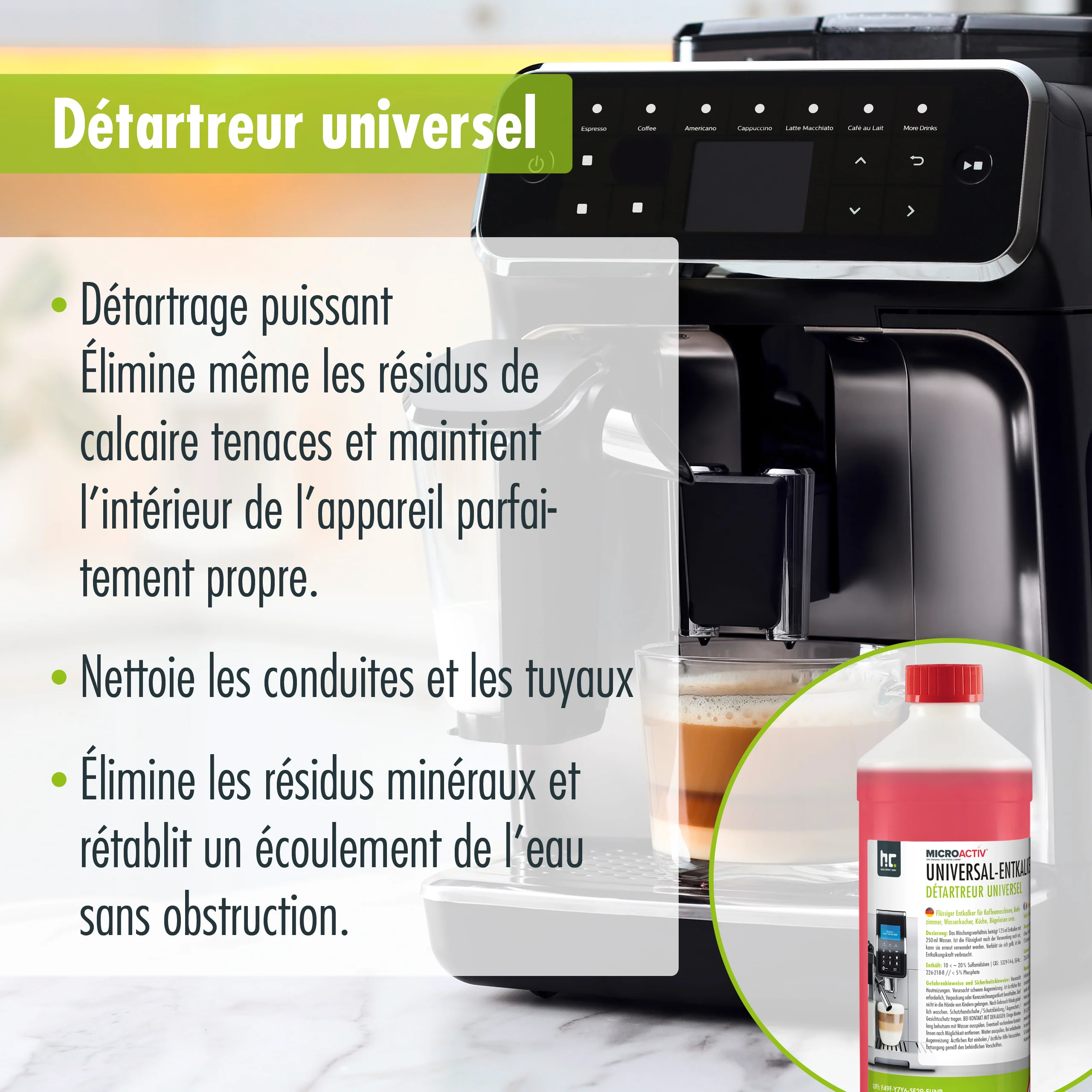 1 L Microactiv® Universal Entkalker mit Farbindikator - Image 10