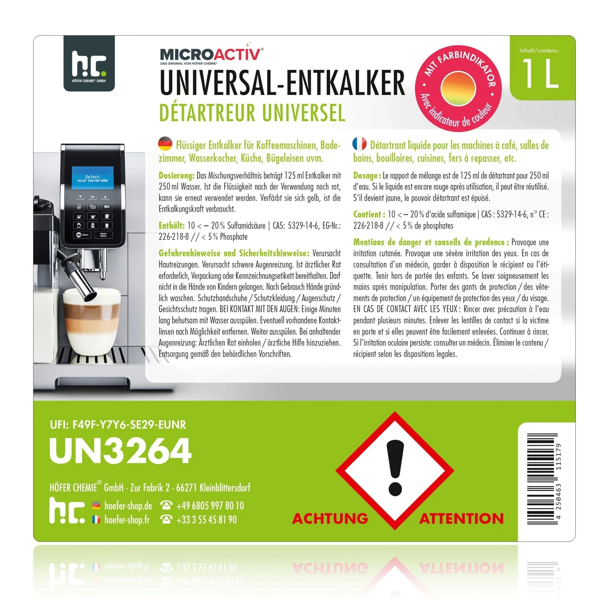1 L Microactiv® Universal Entkalker mit Farbindikator - Image 11