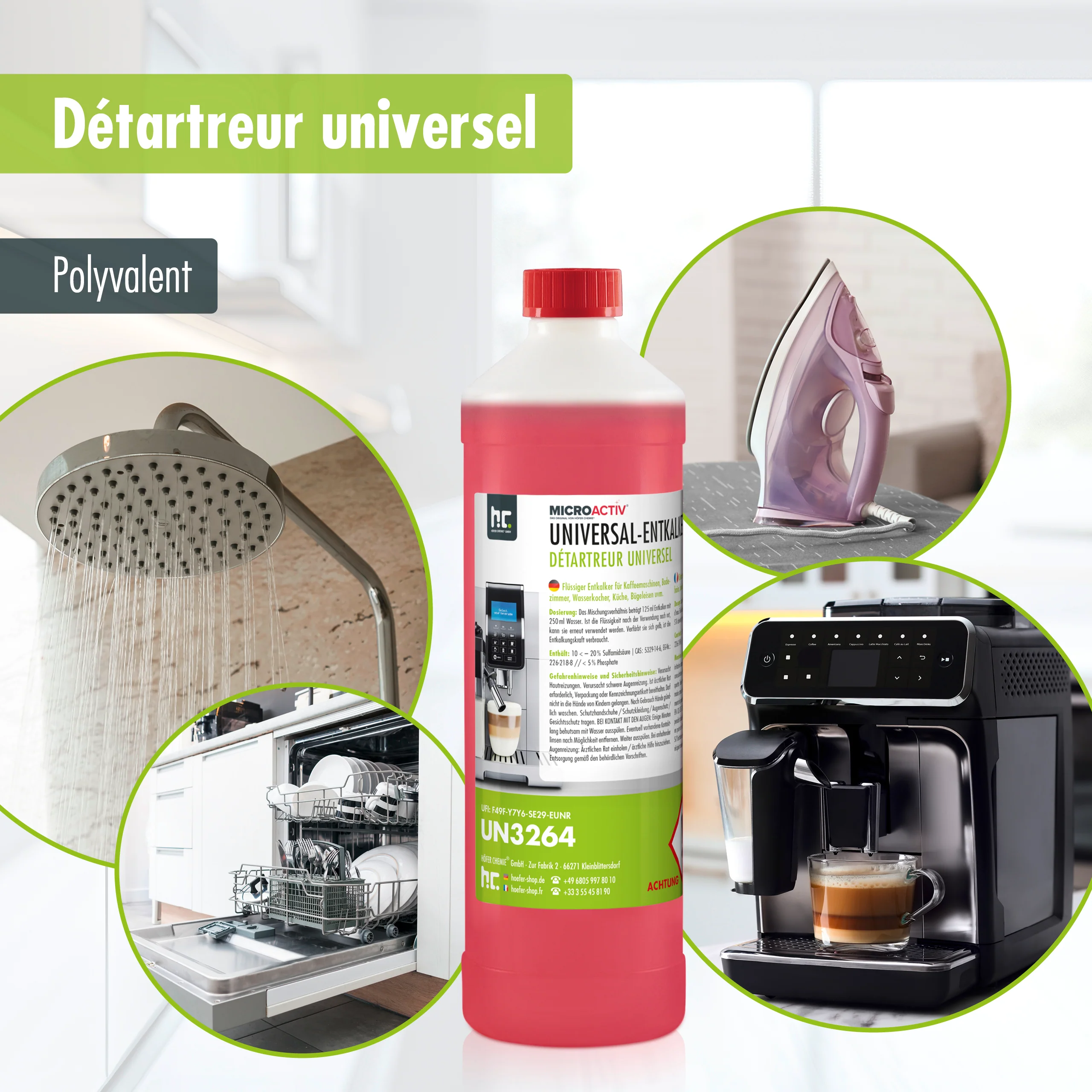 1 L Microactiv® Universal Entkalker mit Farbindikator - Image 6