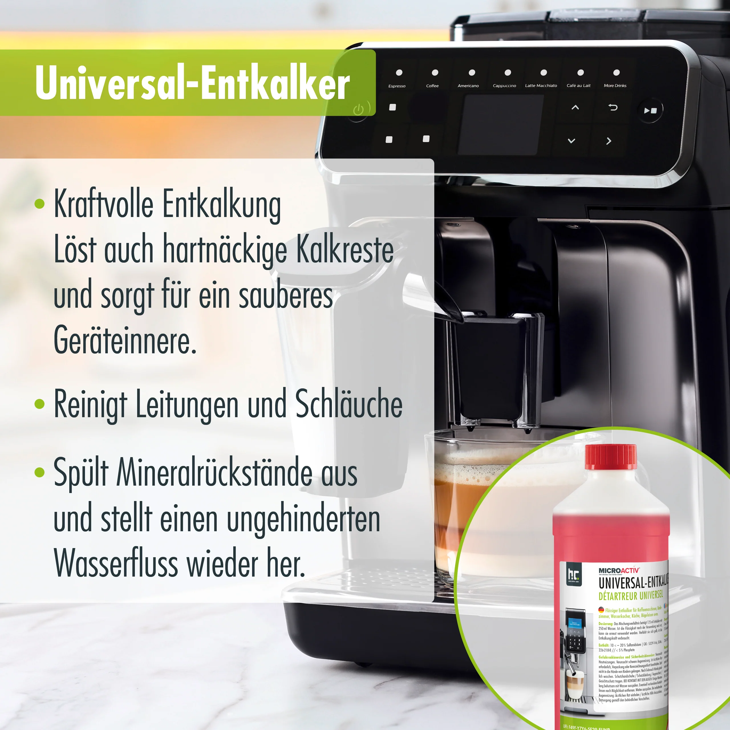1 L Microactiv® Universal Entkalker mit Farbindikator - Image 9