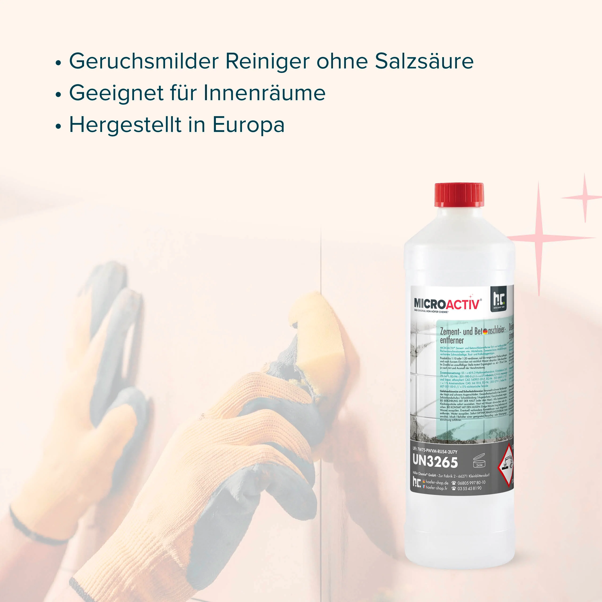 1 L Microactiv® Zement- und Betonschleierentferner in Flaschen - Image 3