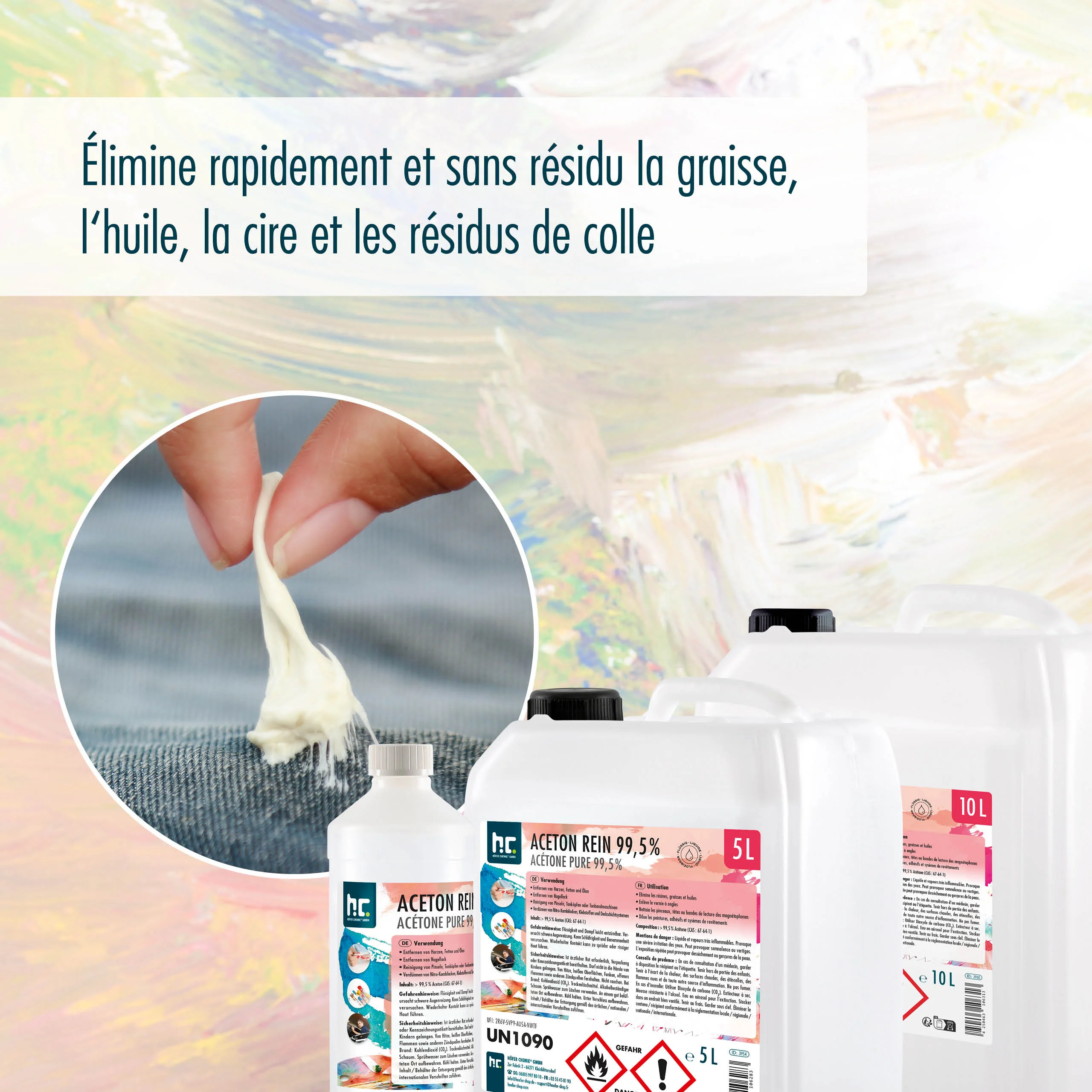 10 L Höfer Chemie® Aceton rein 99,5% in Kanister - Image 9