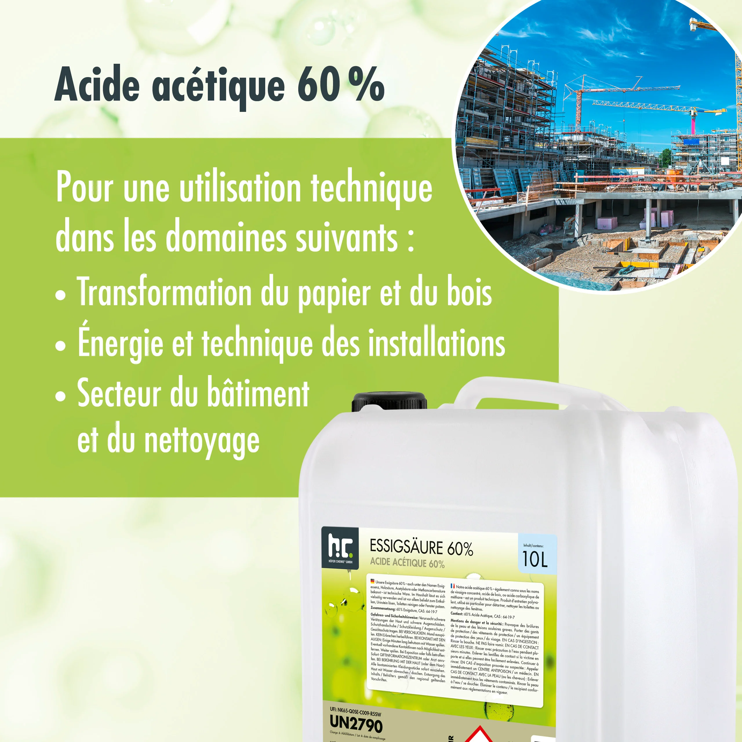 10 L Höfer Chemie® Essigsäure 60% - Image 15