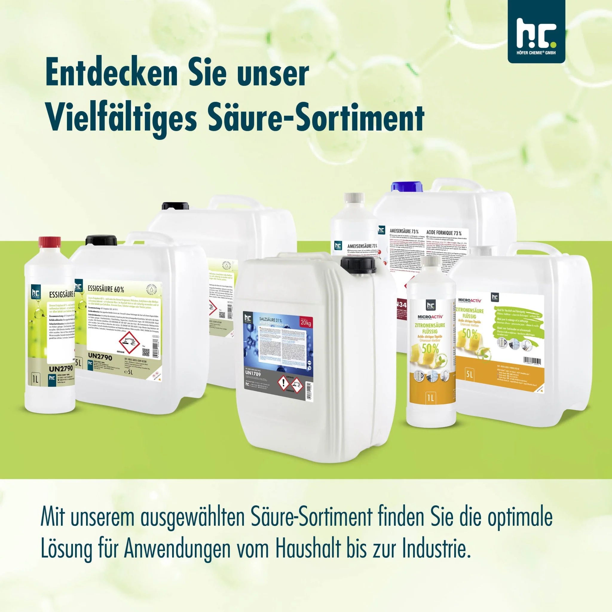 10 L Höfer Chemie® Essigsäure 60% - Image 6
