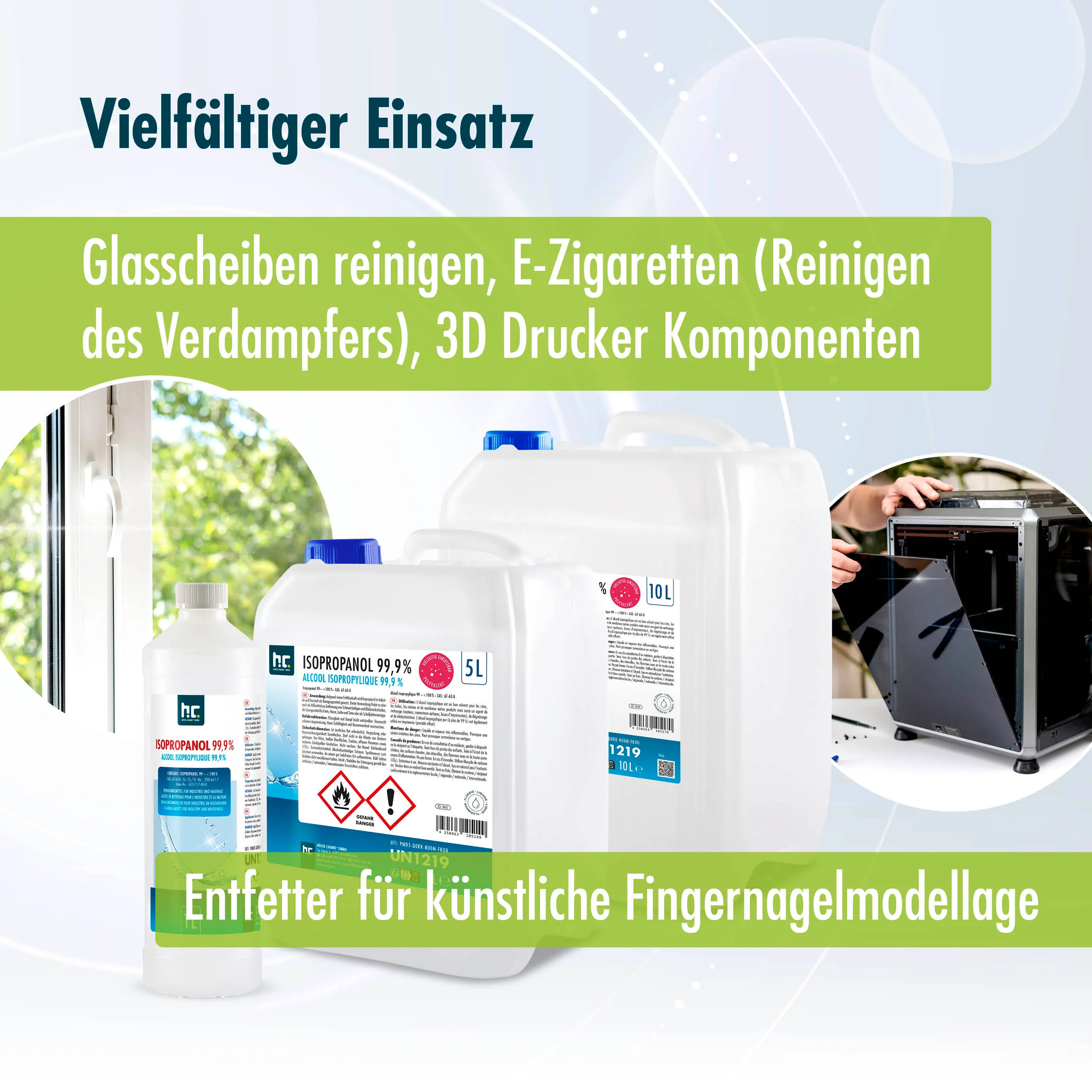 10 L Höfer Chemie® Isopropanol 99,9% in Kanister - Image 5
