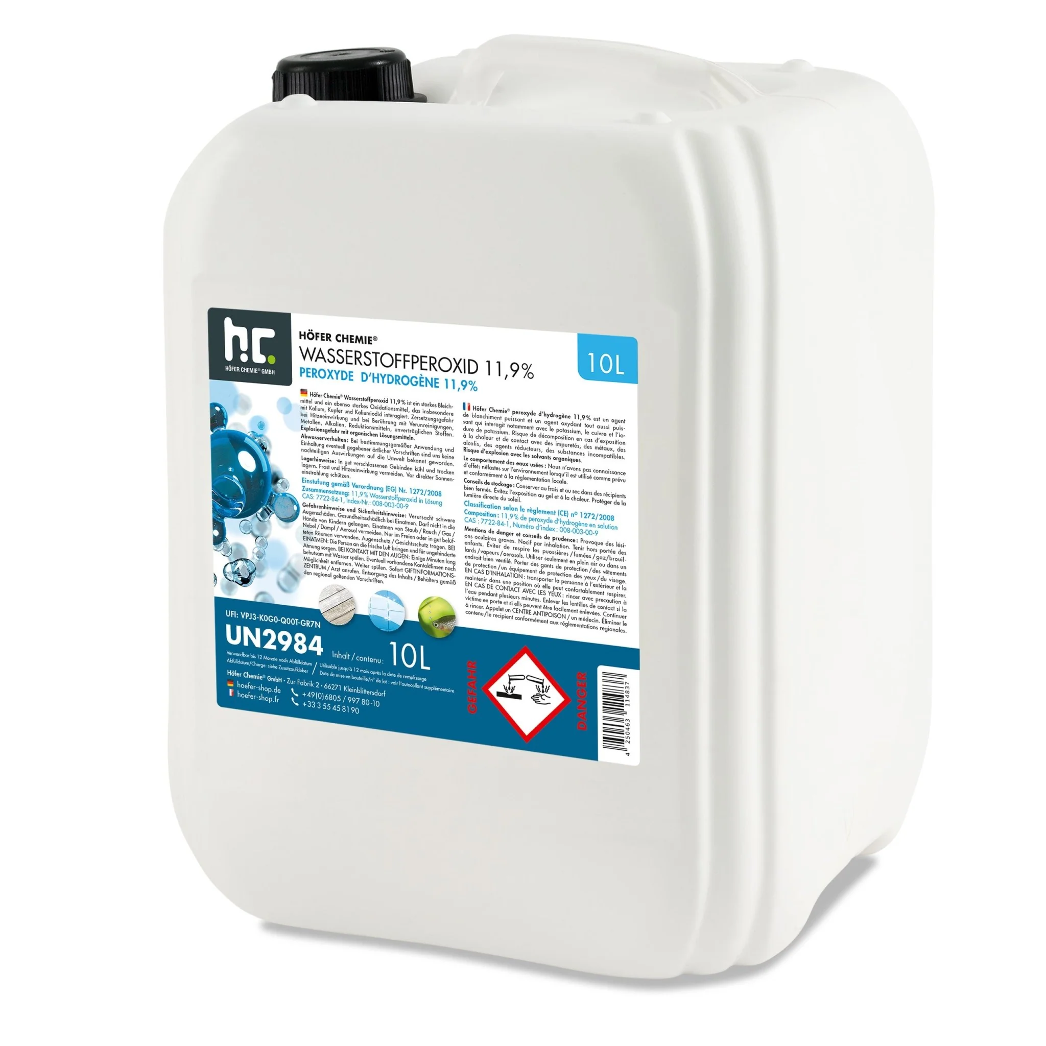 10 L Höfer Chemie® Wasserstoffperoxid 11,9% in Kanister - Image 21