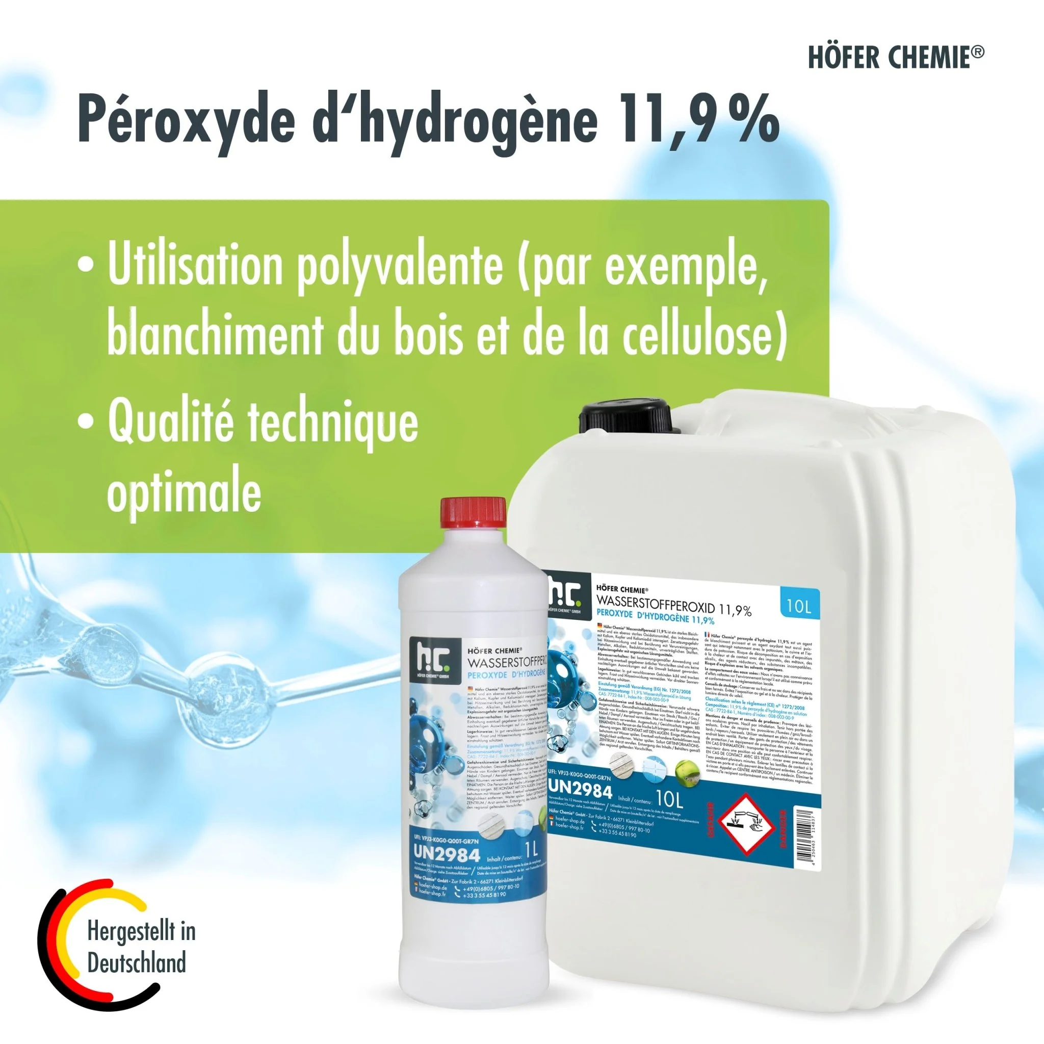 10 L Höfer Chemie® Wasserstoffperoxid 11,9% in Kanister - Image 23