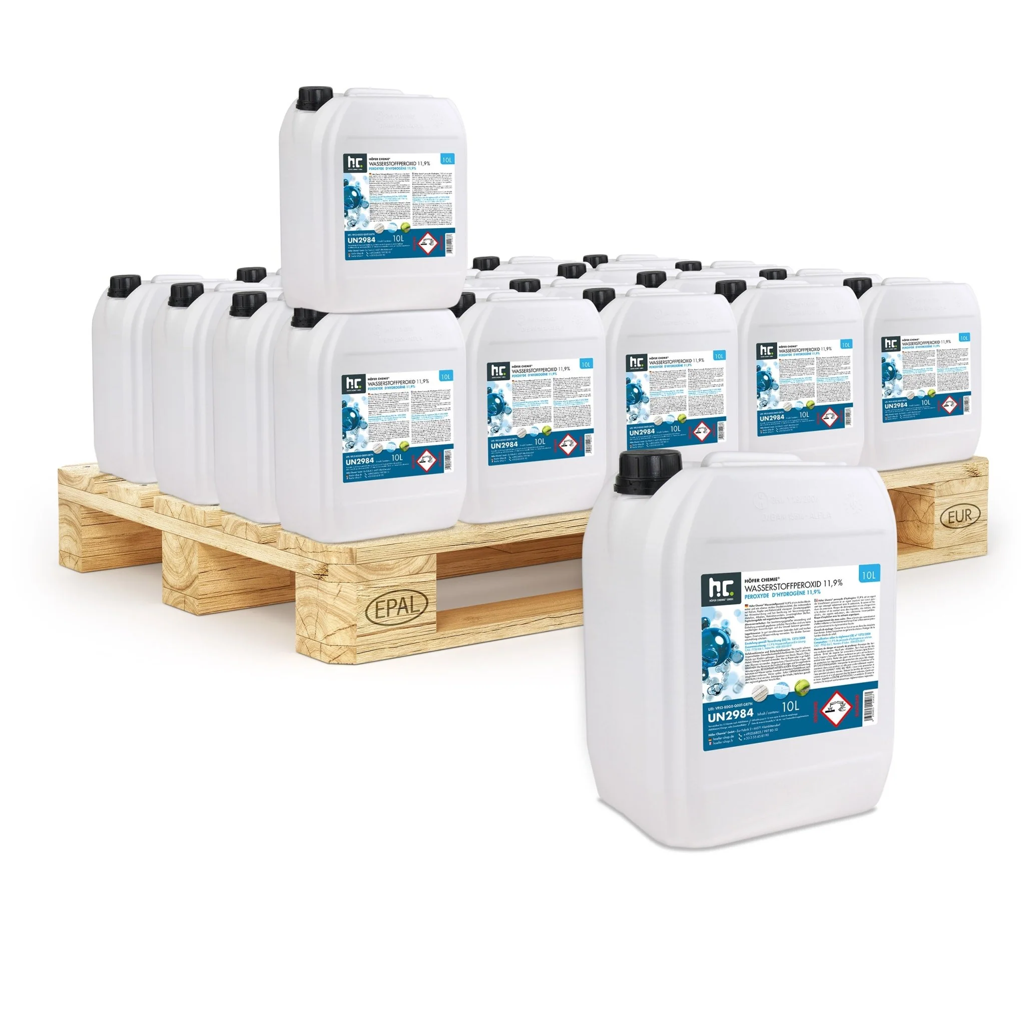 10 L Höfer Chemie® Wasserstoffperoxid 11,9% in Kanister - Image 4